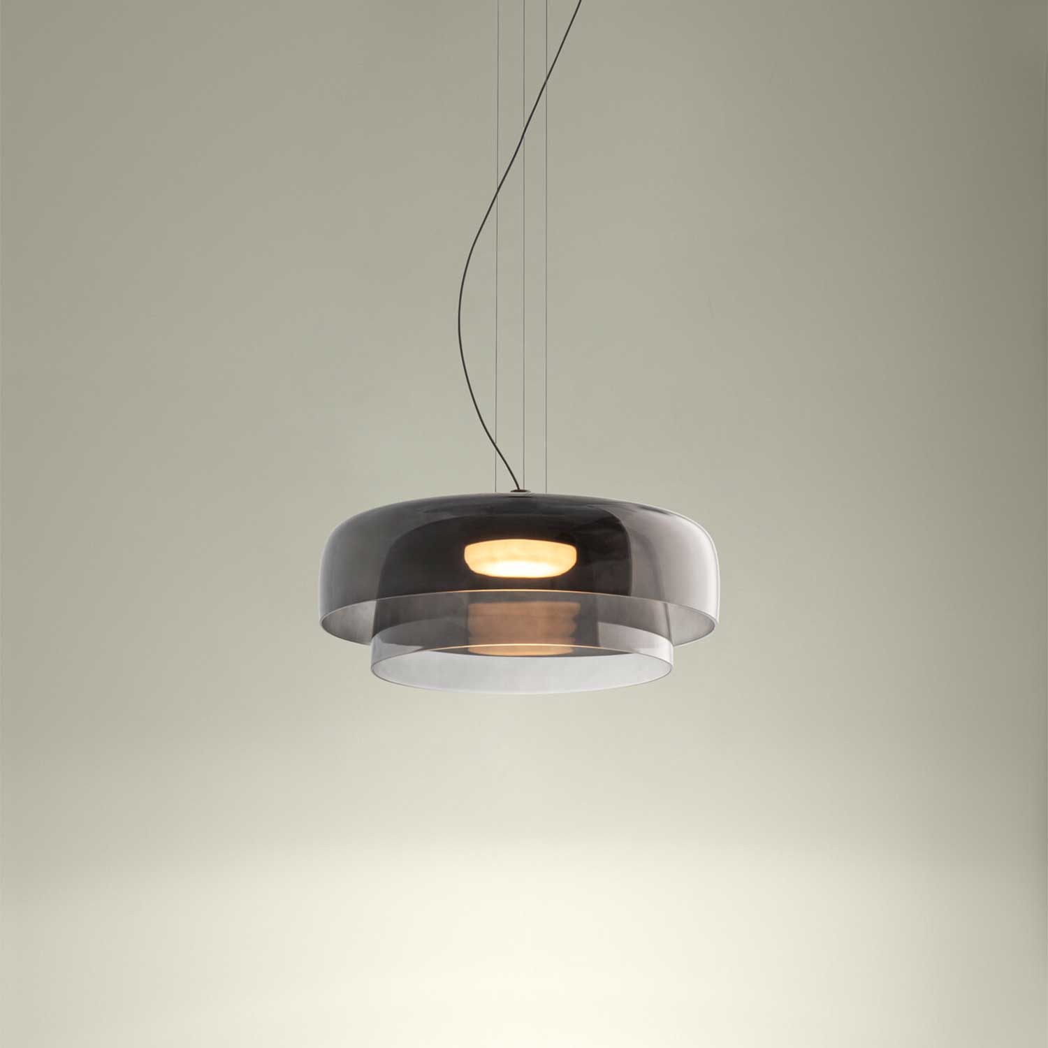 Levels 2 - Designer glass suspension for dining room