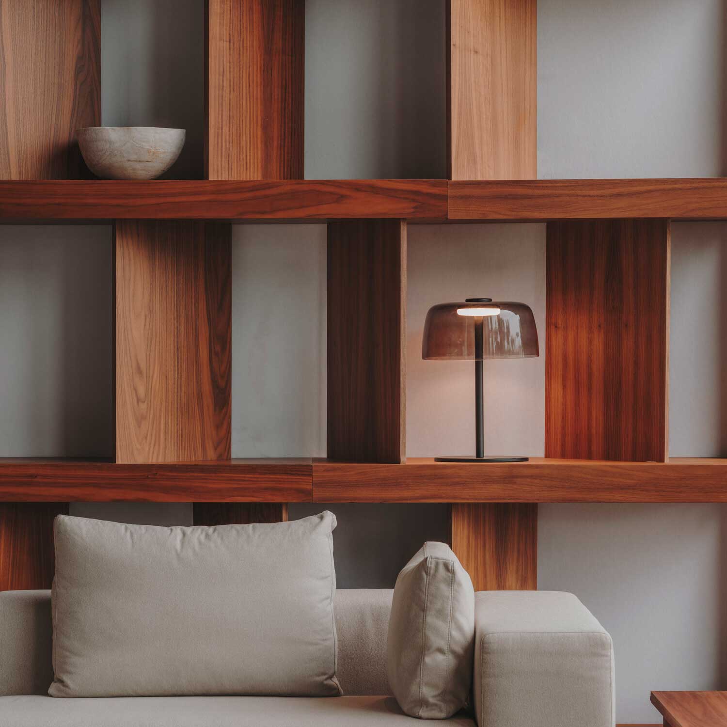 Levels 1 - LED bedside lamp in glass design for bedroom