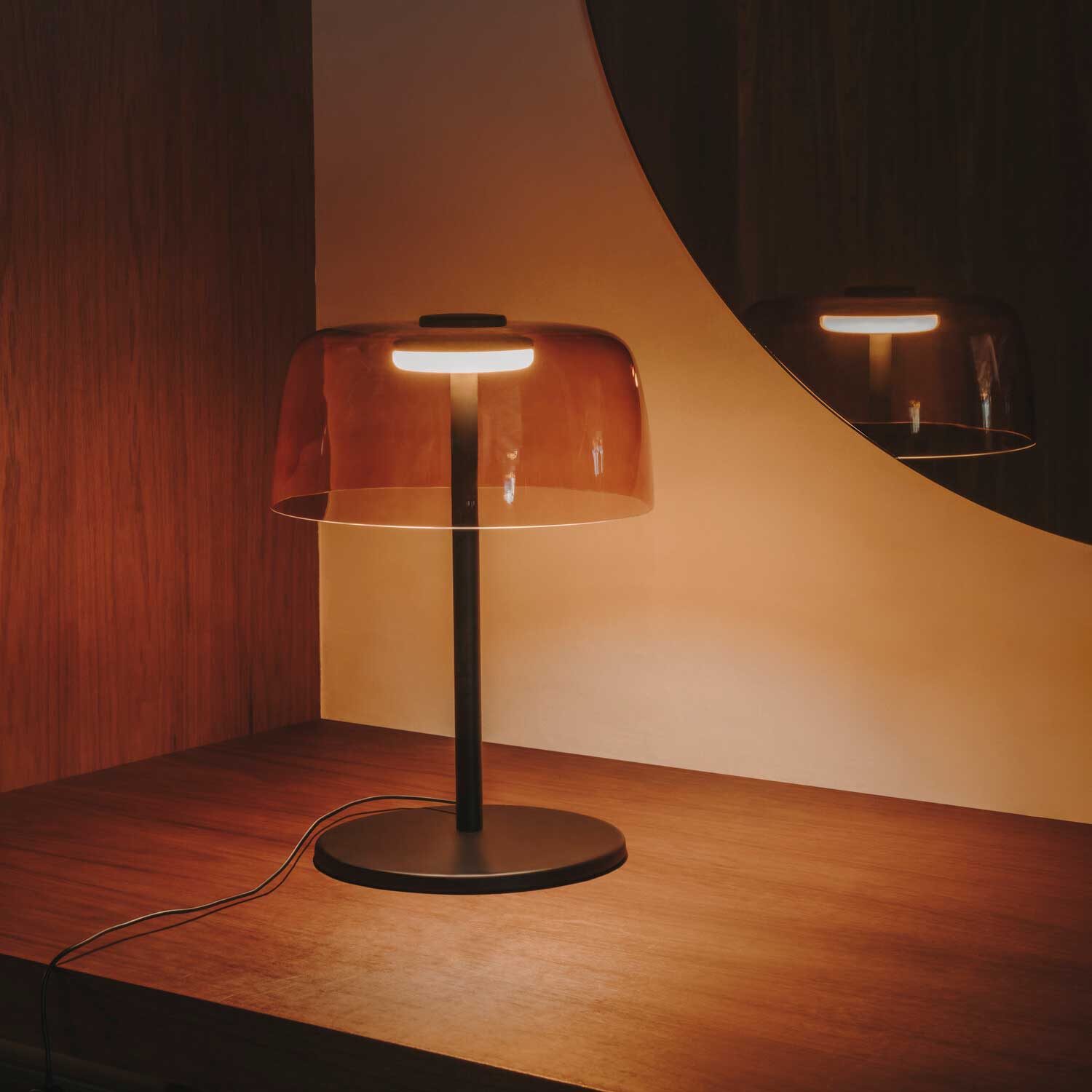 Levels 1 - LED bedside lamp in glass design for bedroom