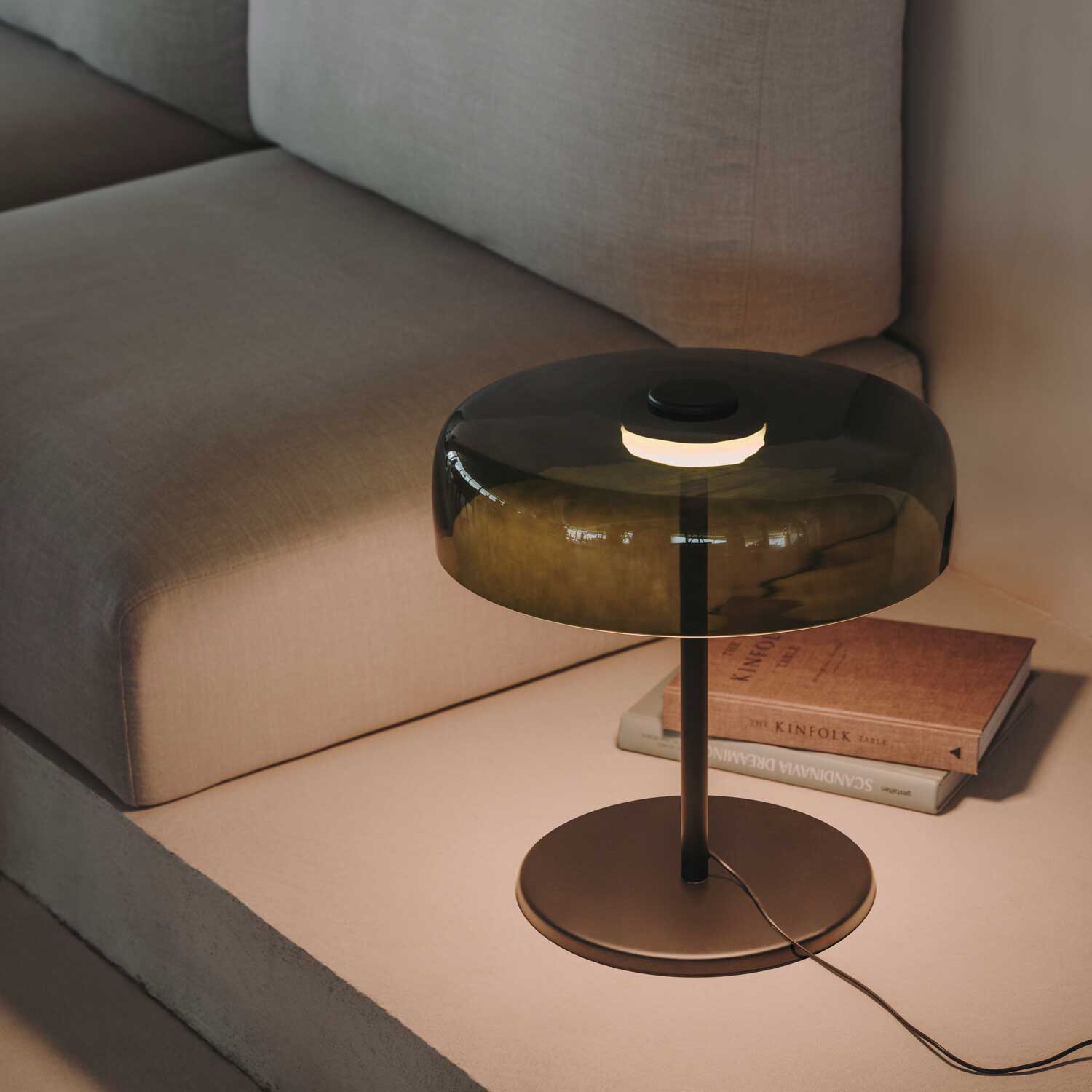 Levels 1 - LED bedside lamp in glass design for bedroom