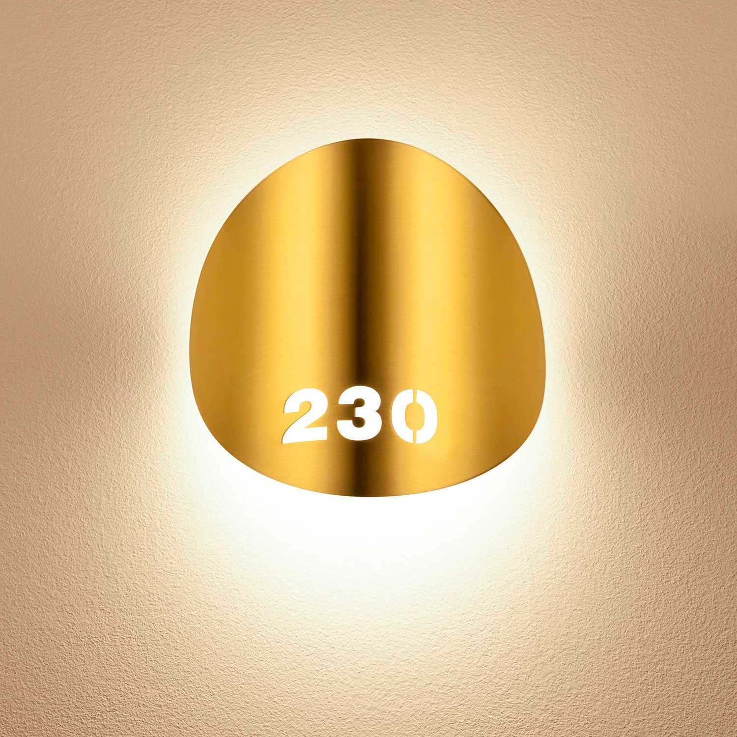 Луна - Минималистичный дизайнерский настенный светильник для гостиной