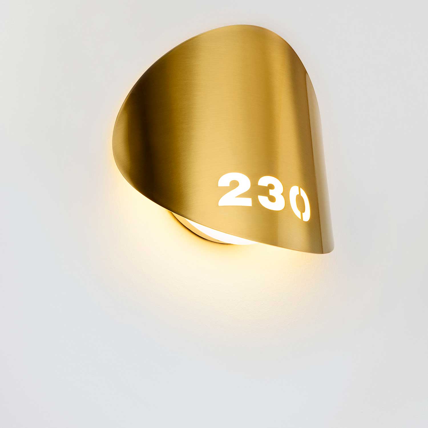 Луна - Минималистичный дизайнерский настенный светильник для гостиной