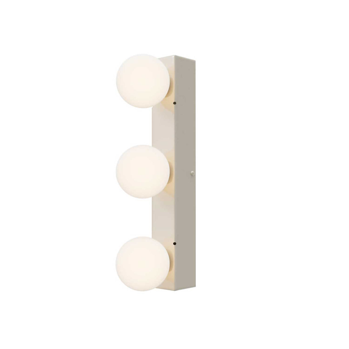Drop - Applique murale en verre opalin et métal, style minimaliste