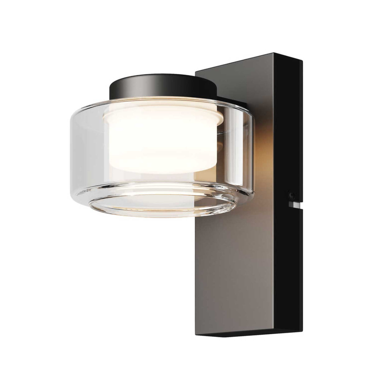 Onyx - Applique murale LED en verre et métal, style contemporain