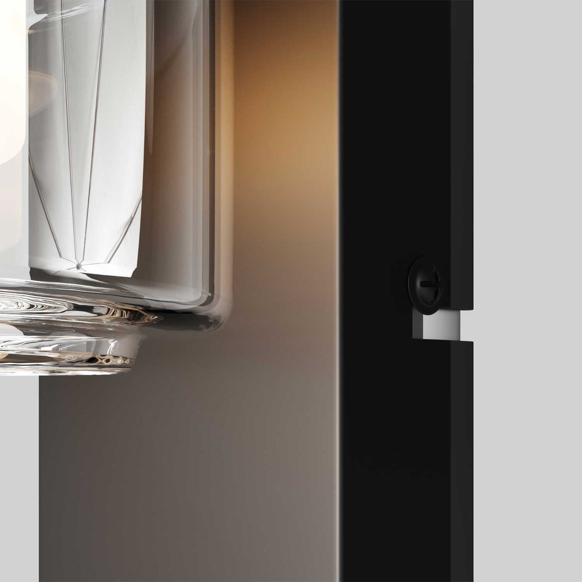 Onyx - Applique murale LED en verre et métal, style contemporain
