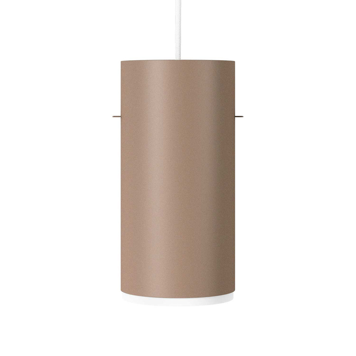 TUBE - Minimalist-style aluminum and translucent paper pendant light
