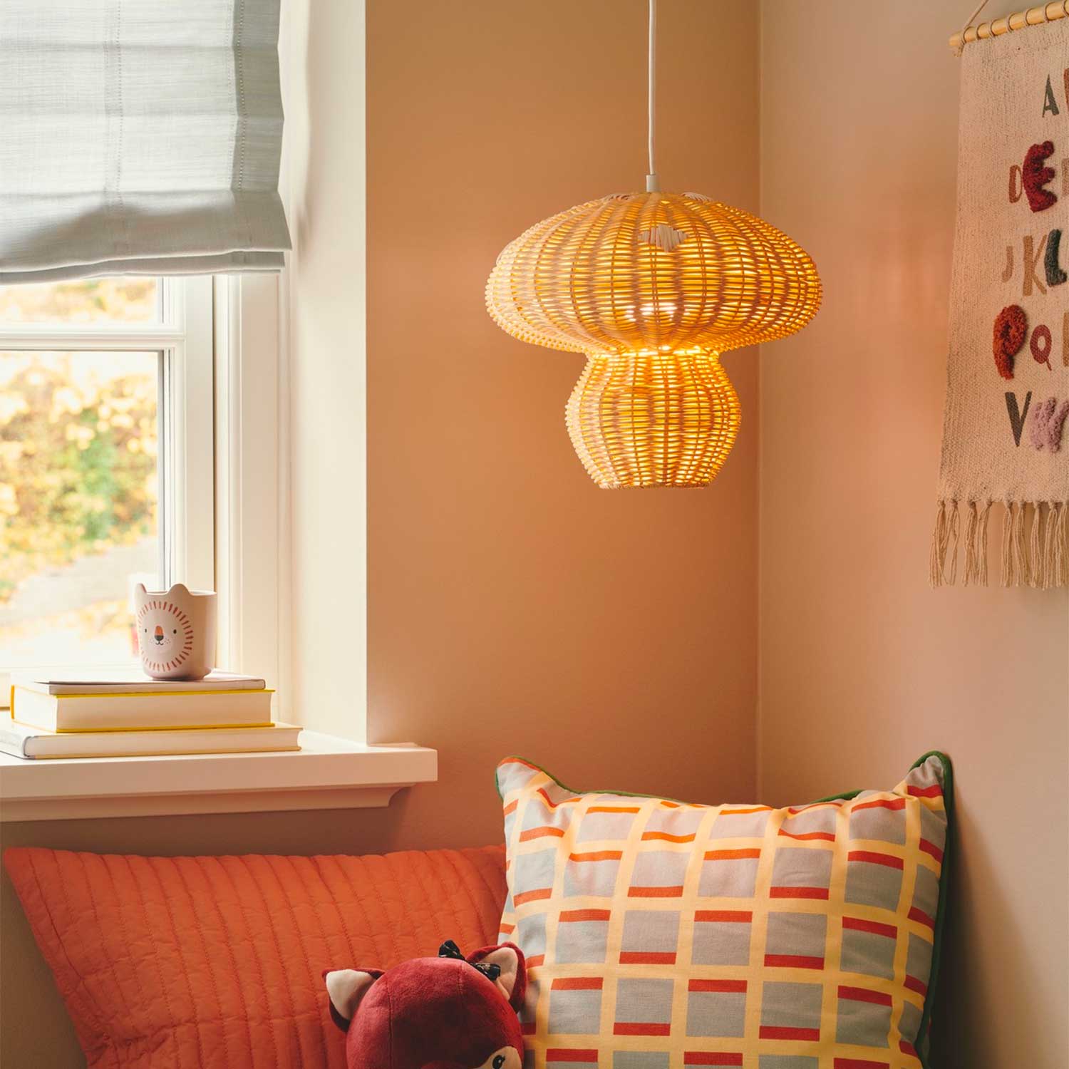 Allie - Suspension en rotin pour chambre d'enfant