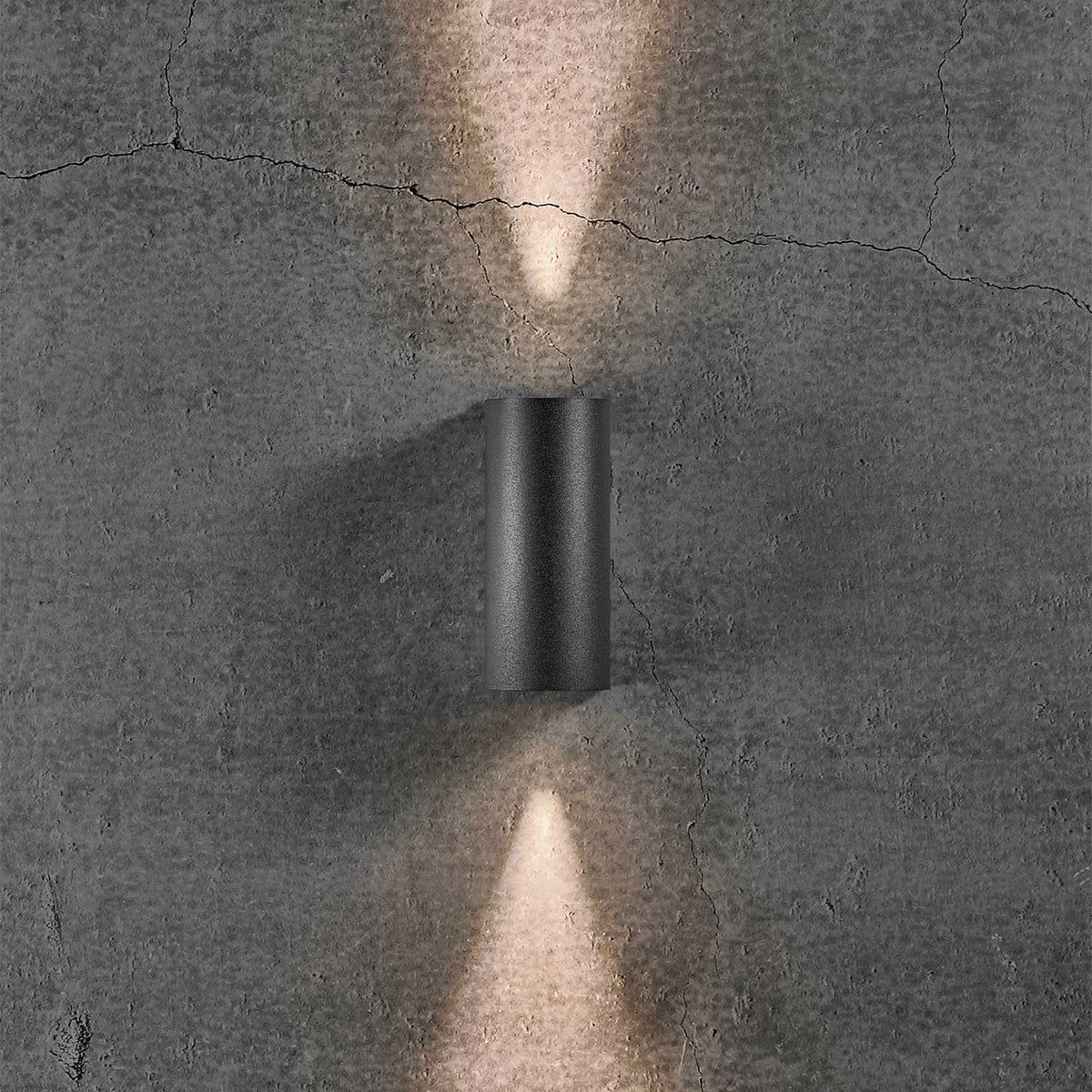 Asbol Round - Applique murale d’extérieur LED arrondie en aluminium et verre, style minimaliste