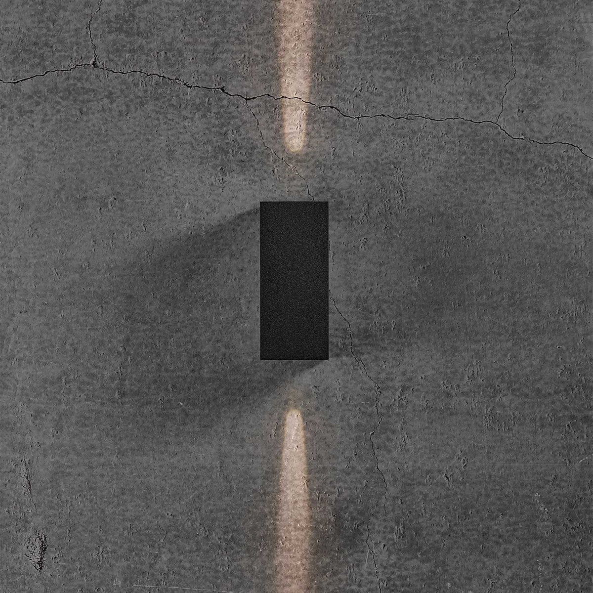 Asbol Kubi - Applique murale d’extérieur LED en aluminium et verre, style minimaliste