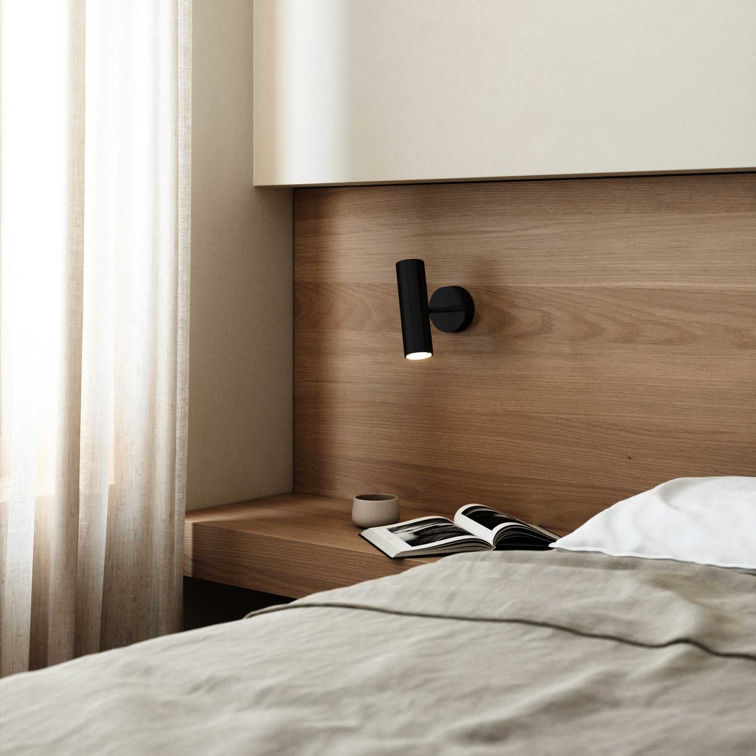 Mib - Applique murale liseuse en acier pour chambre moderne