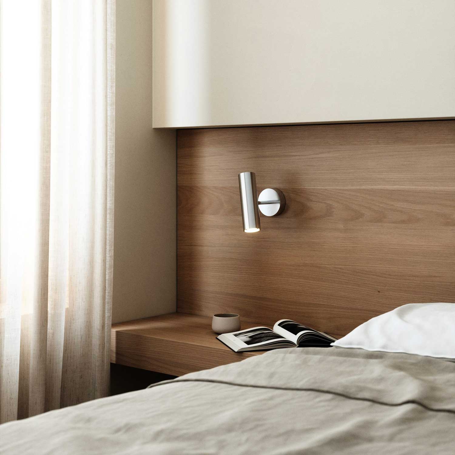 Mib - Applique murale liseuse en acier pour chambre moderne