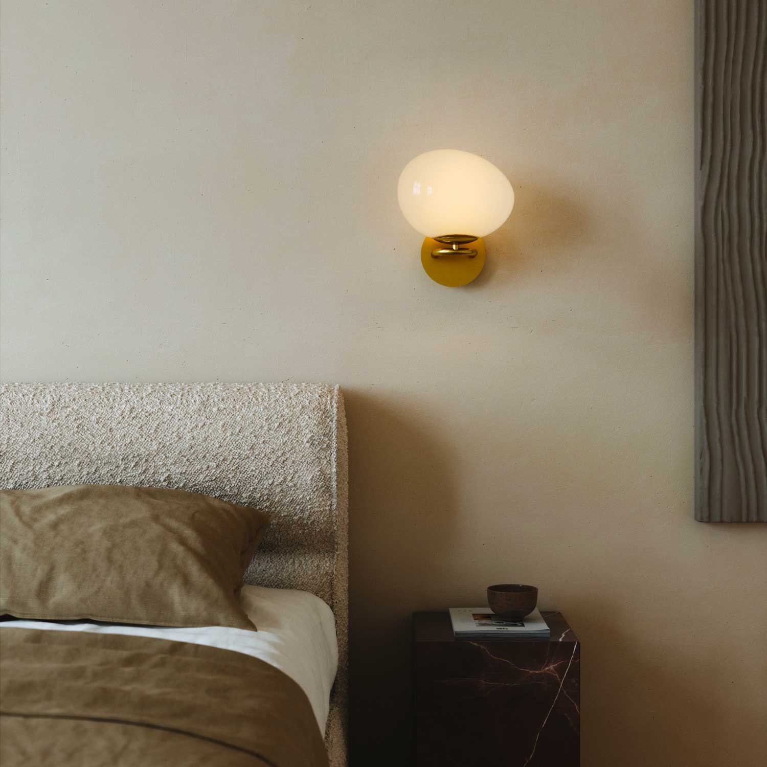 Shapes - Applique murale laiton et verre pour chambre design