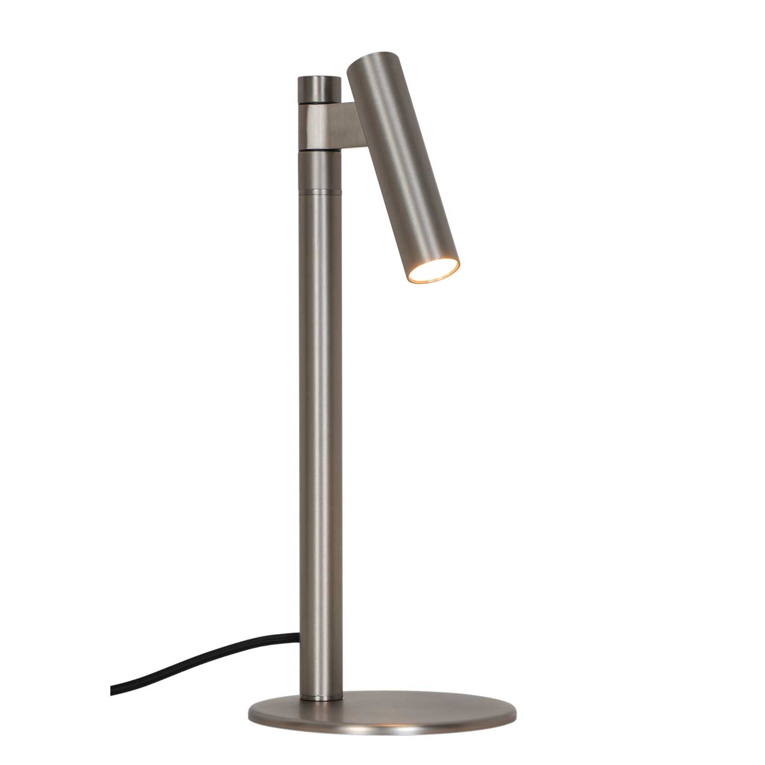 Makoto - Lampe de bureau chrome satiné pour chambre moderne