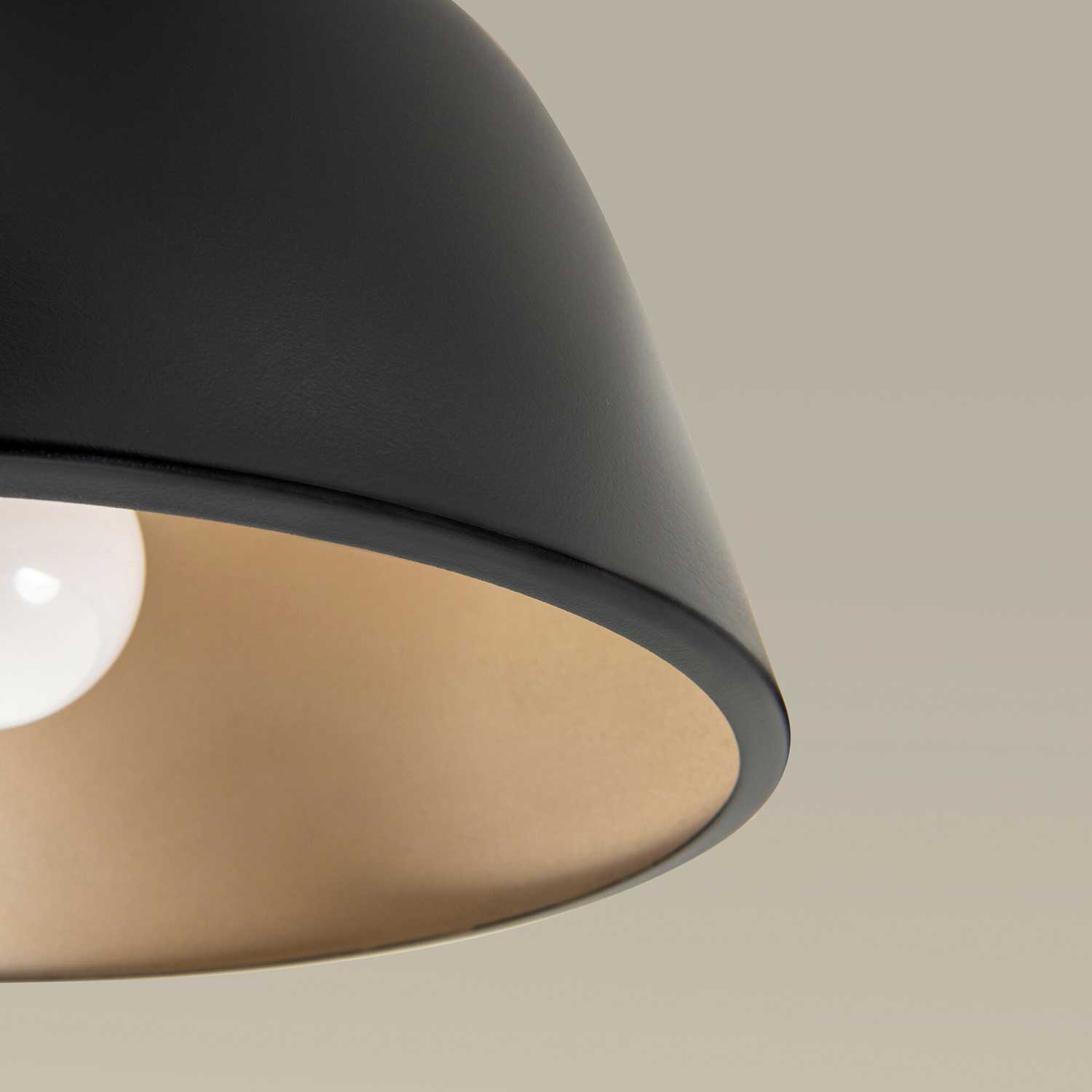 Miso - Design Metallkuppel-Deckenleuchte für Wohnzimmer