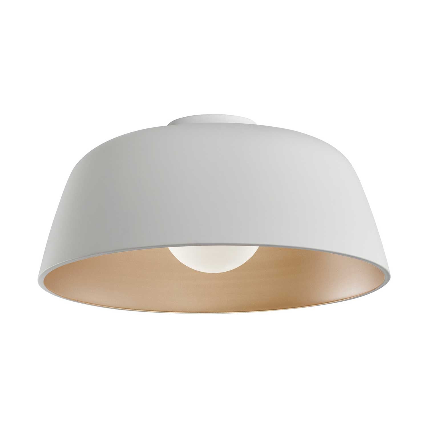 Miso - Plafonnier coupole en métal design pour salon