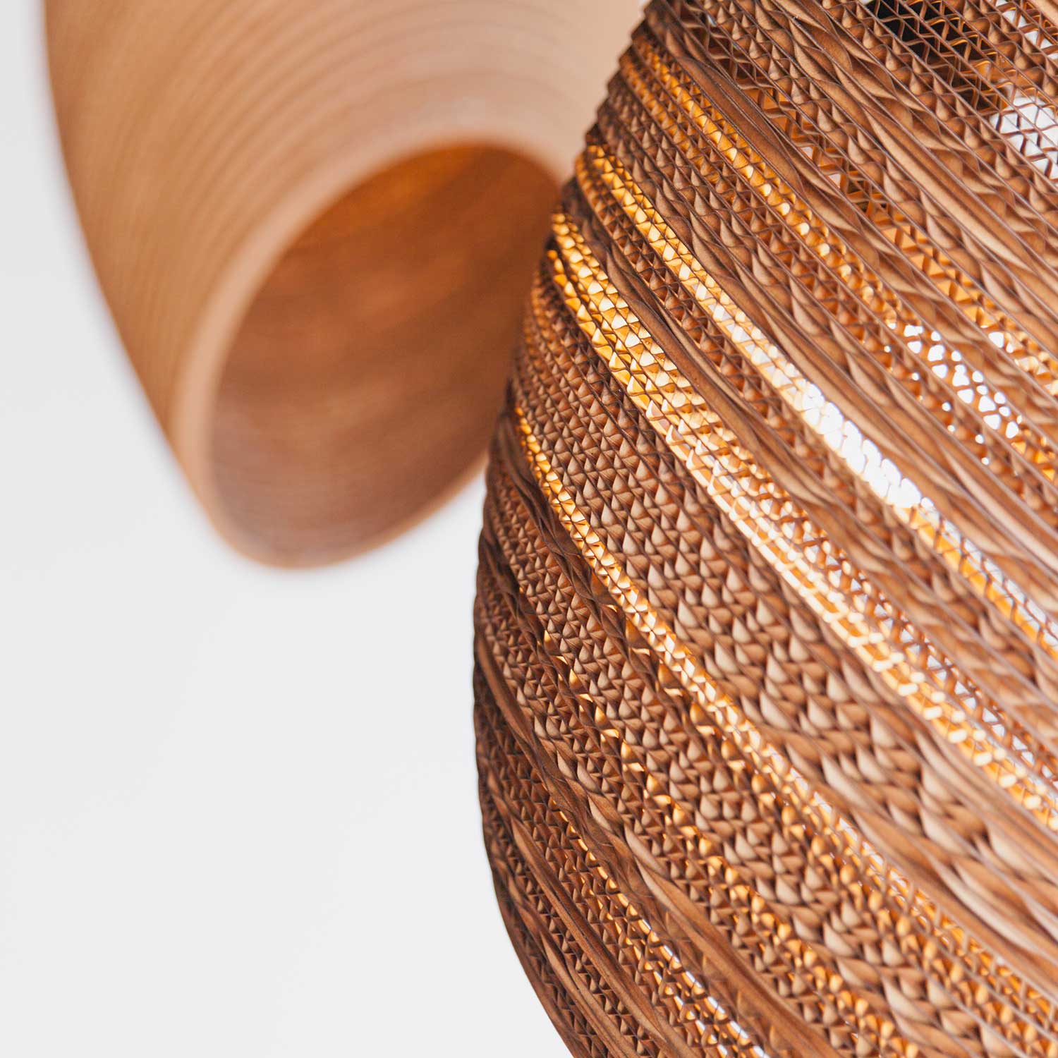 Scraplights Nest - Hanging cardboard lamp for modern bedroom