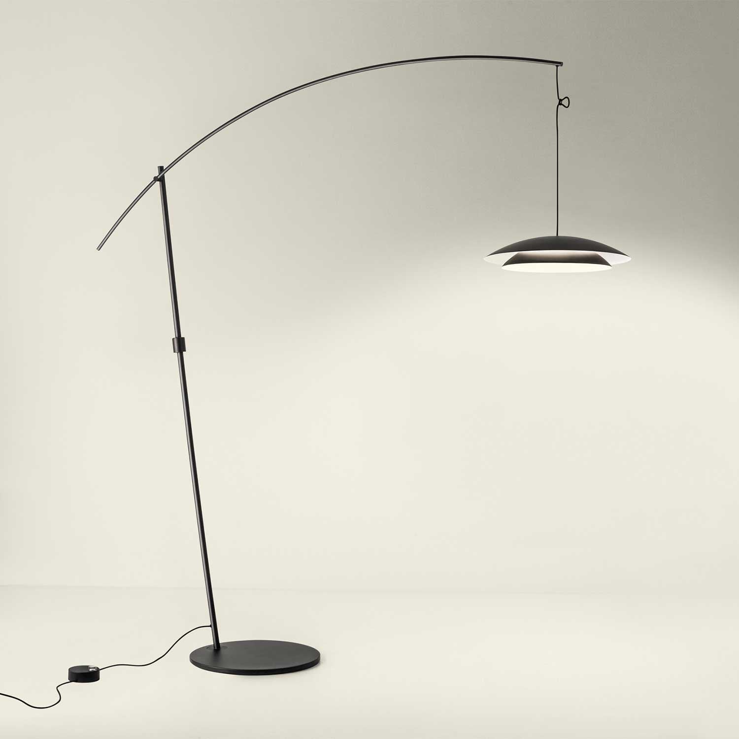 Noway - XXL LED arc floor lamp for modern living room