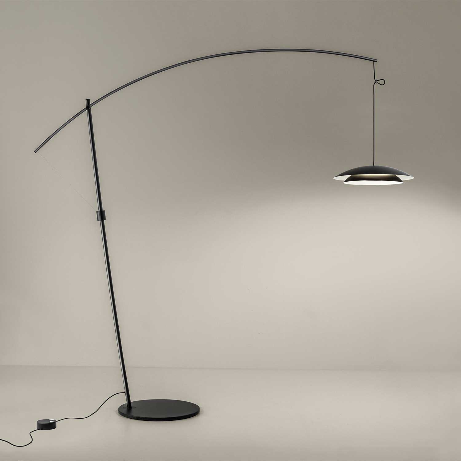 Noway - XXL LED arc floor lamp for modern living room