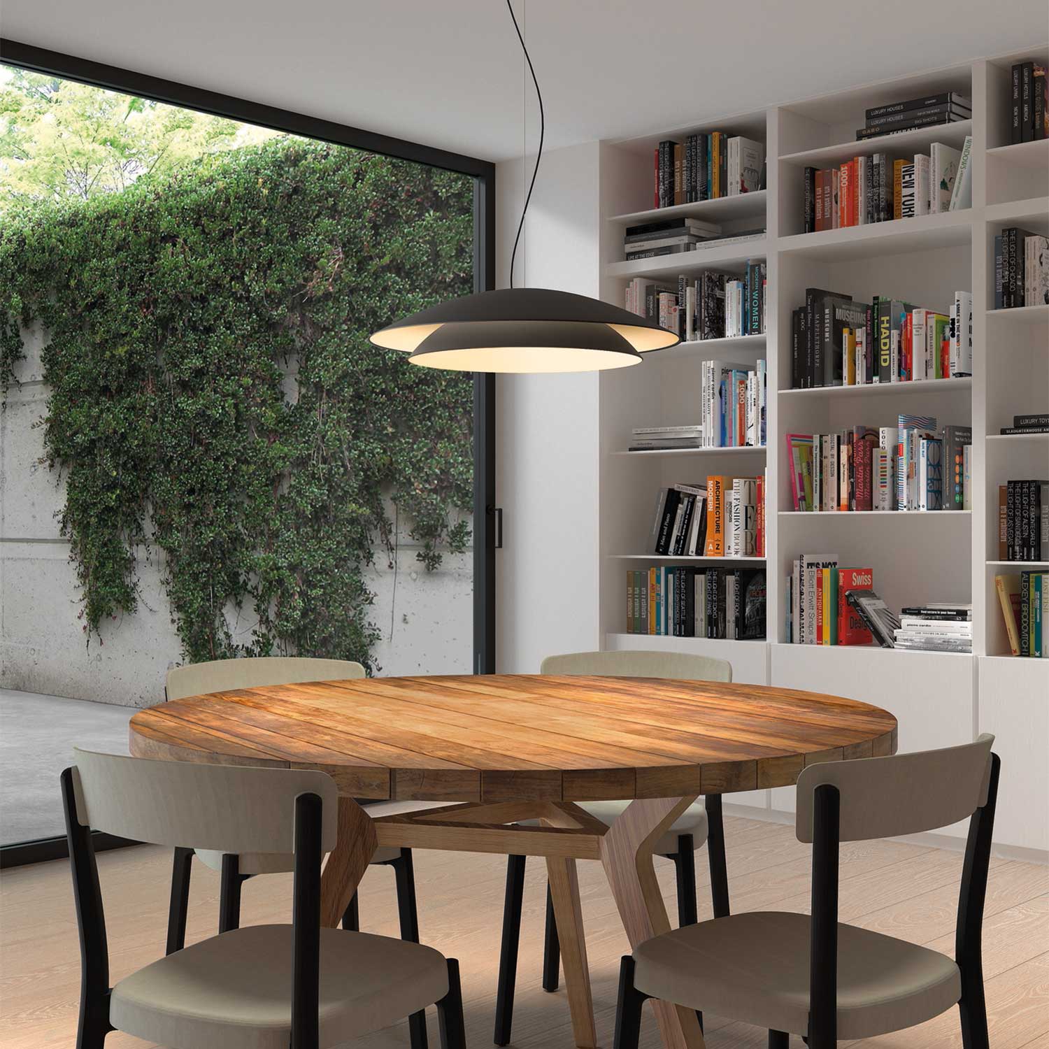 Noway - Suspension in golden or black metal design for kitchen