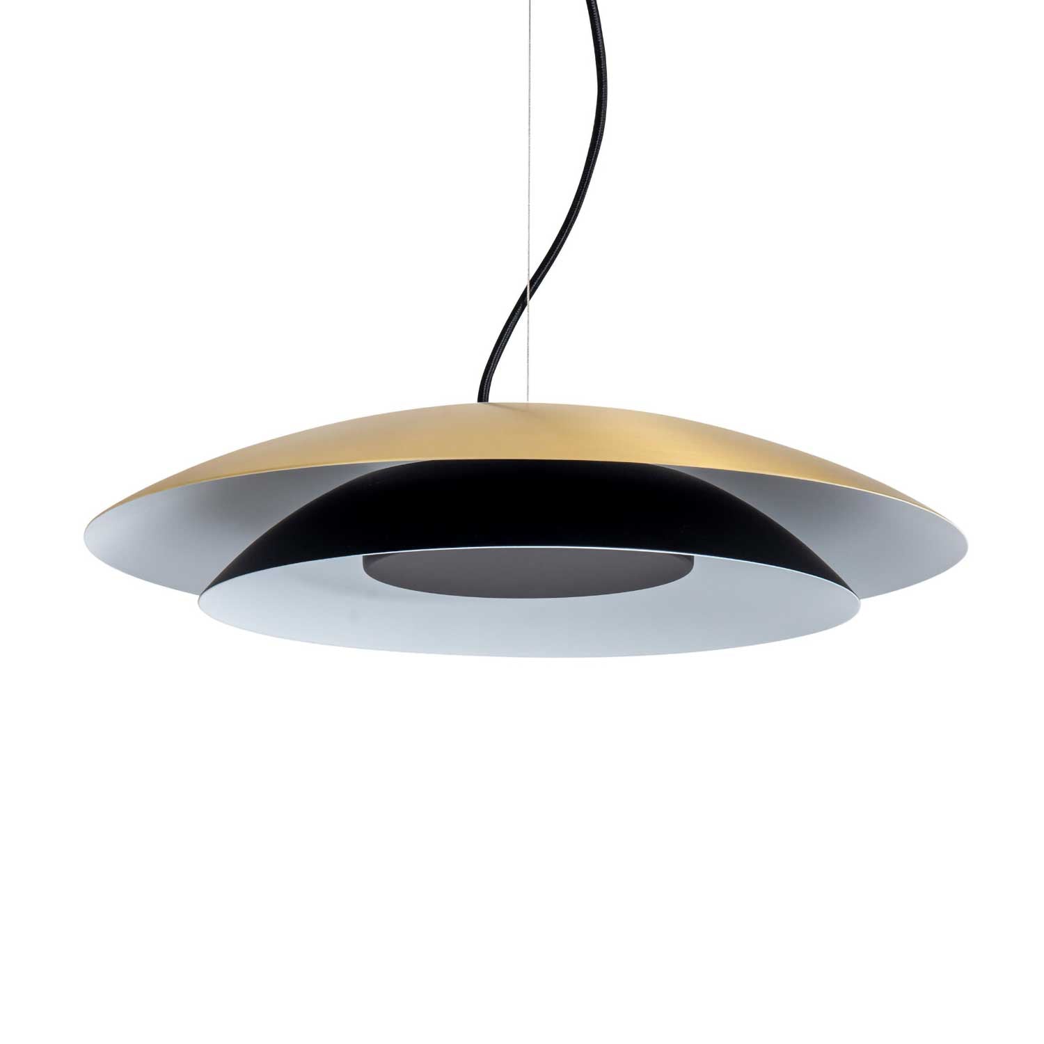 Noway - Suspension in golden or black metal design for kitchen