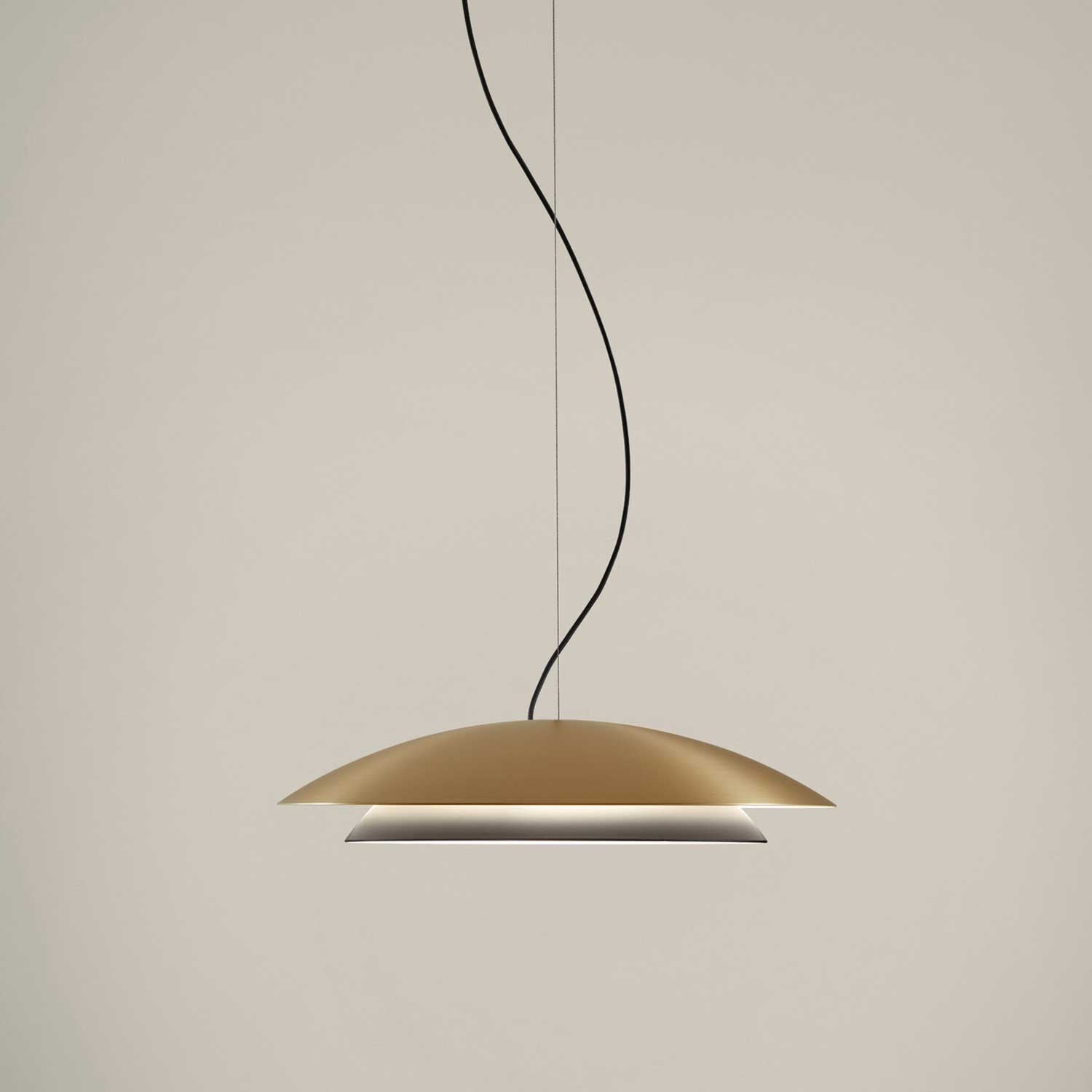 Noway - Suspension in golden or black metal design for kitchen