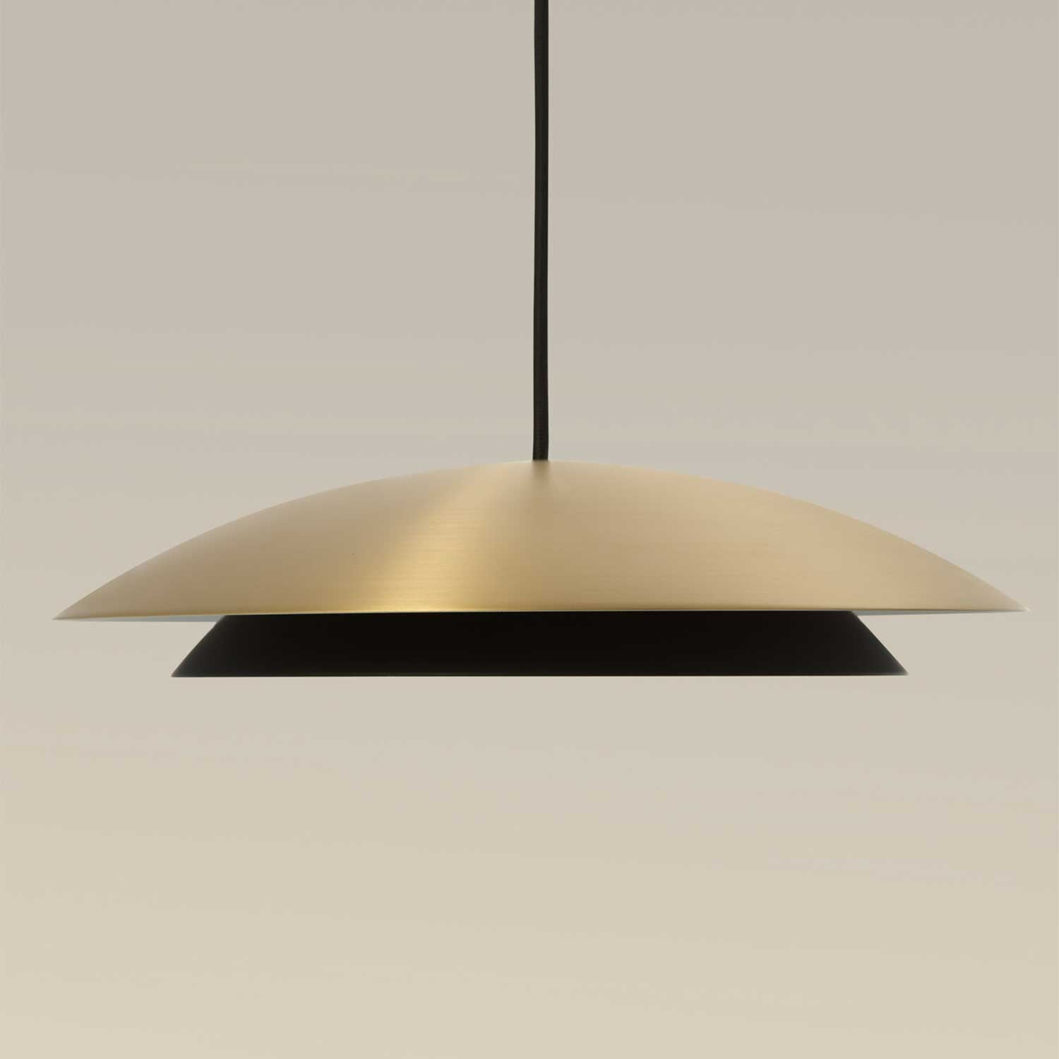 Noway - Suspension in golden or black metal design for kitchen