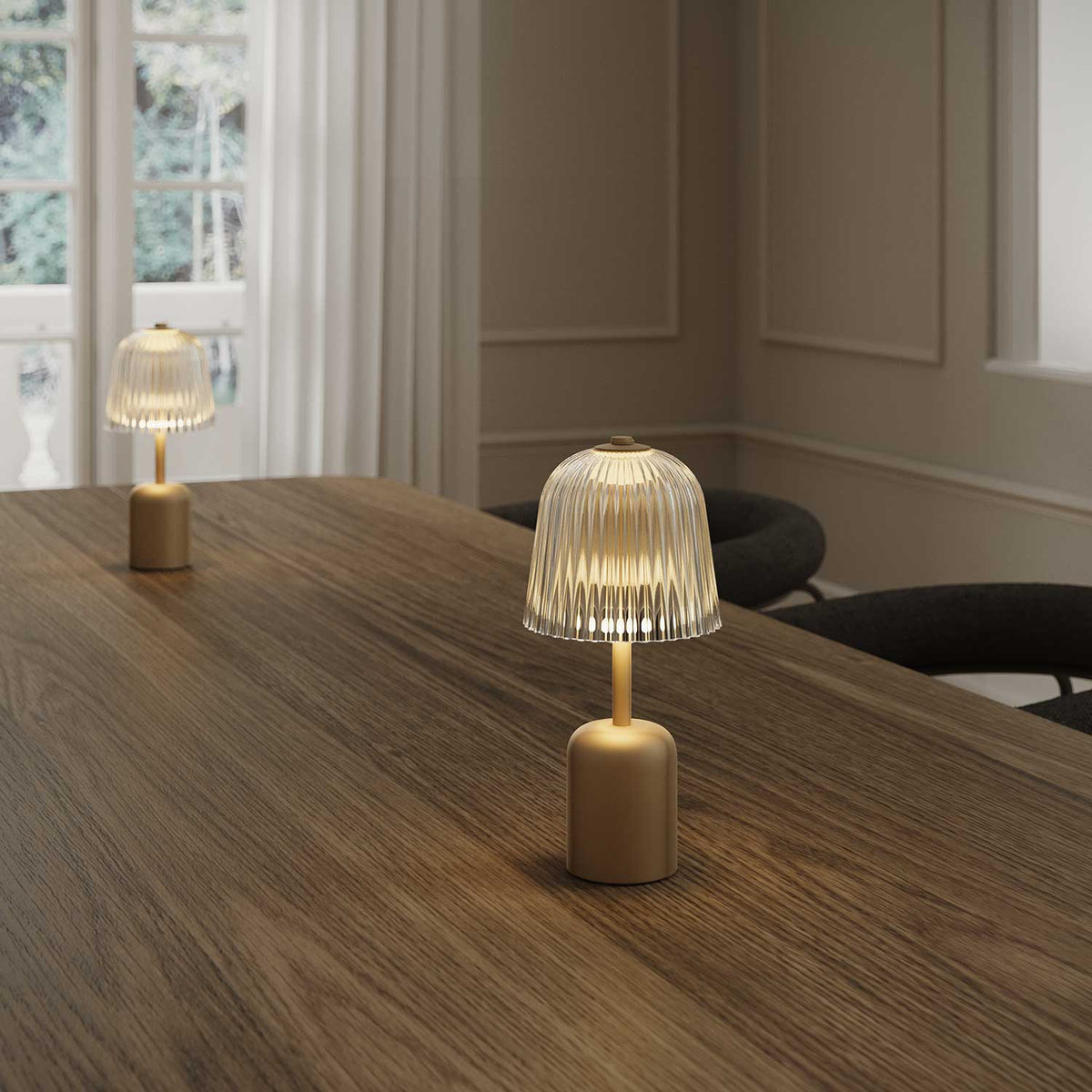 Asteea - Lampe à poser nomade en métal et acrylique, style scandinave