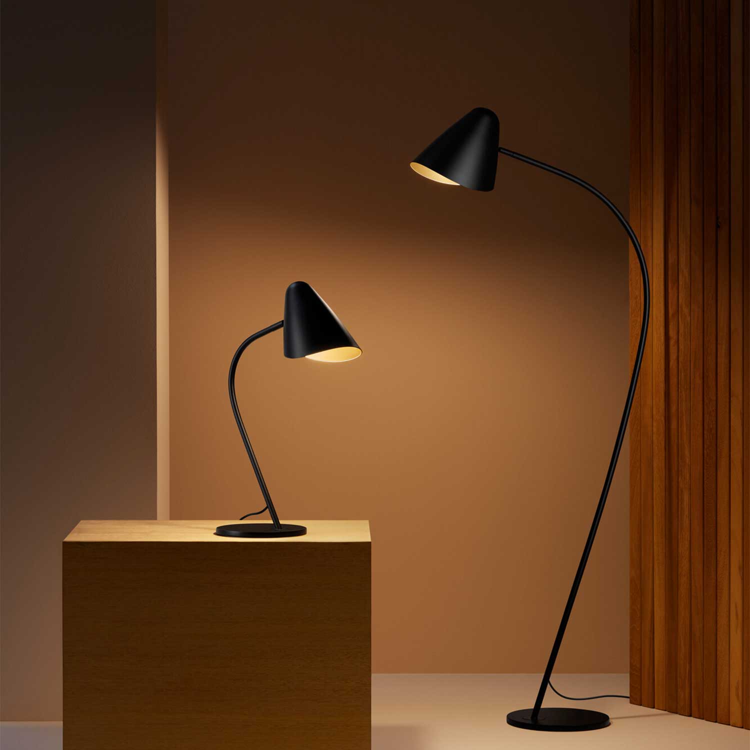 Organic - Lampadaire sur pied en acier design pour salon