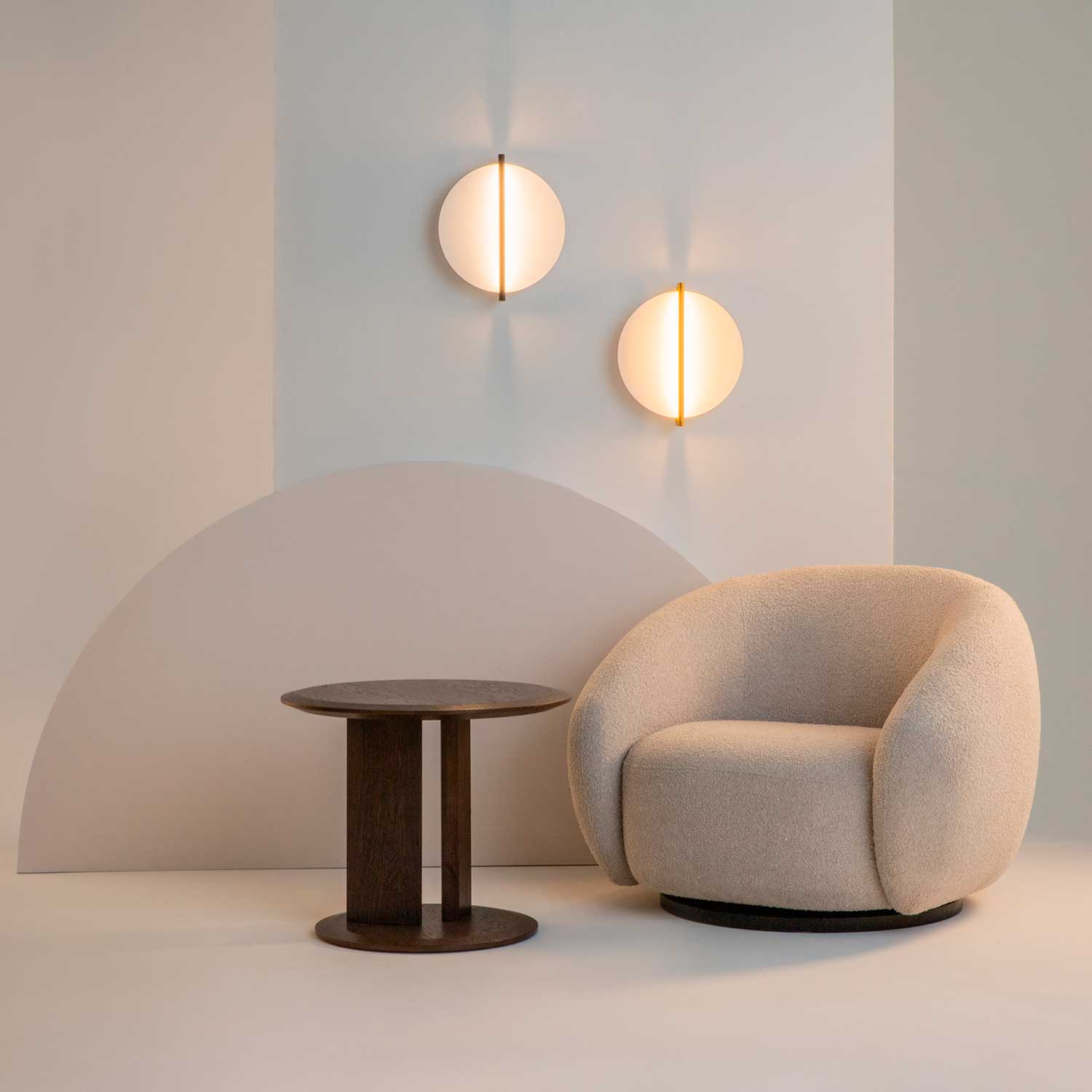 Mira - Applique murale led ronde pour chambre chic