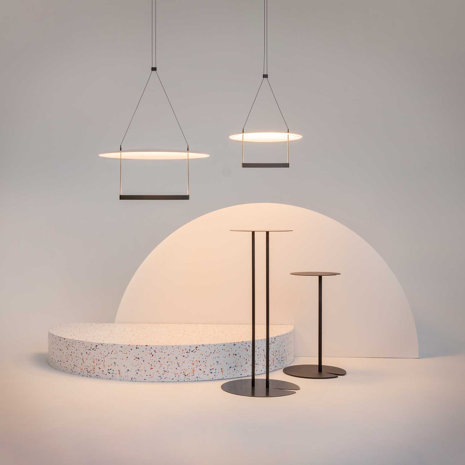 Ambience - Lámpara colgante redonda diseño contemporáneo cocina