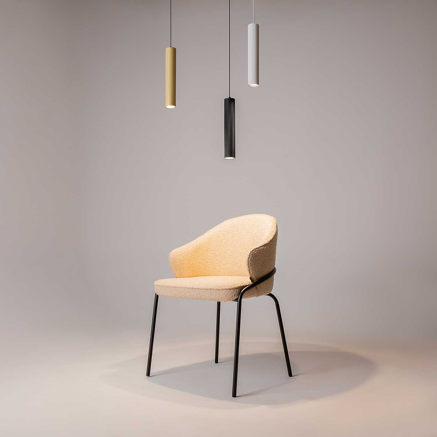 Artisan - Suspension tube en alu design pour cuisine