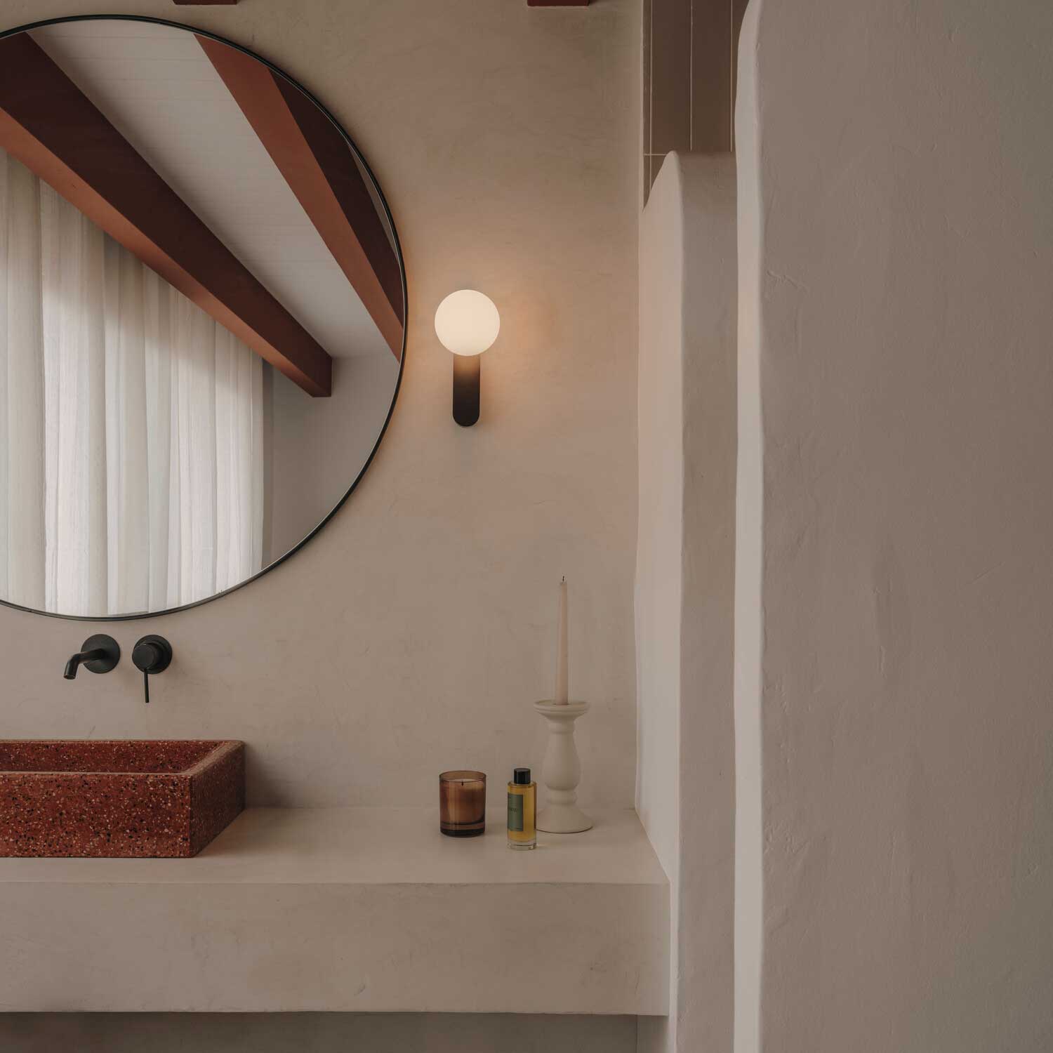 Perlina - Applique murale LED salle de bain en verre design