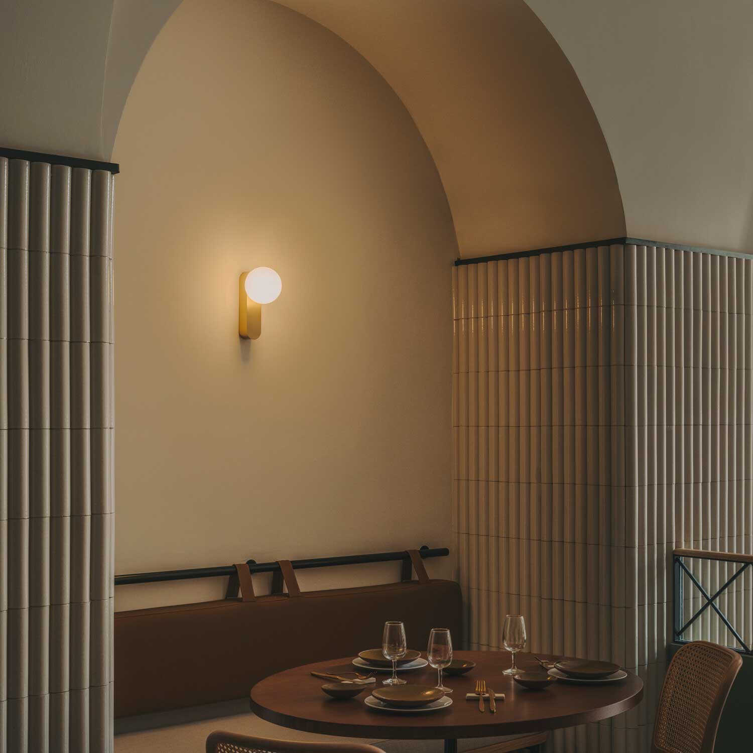 Perlina - Светодиодный настенный светильник для ванной комнаты из дизайнерского стекла