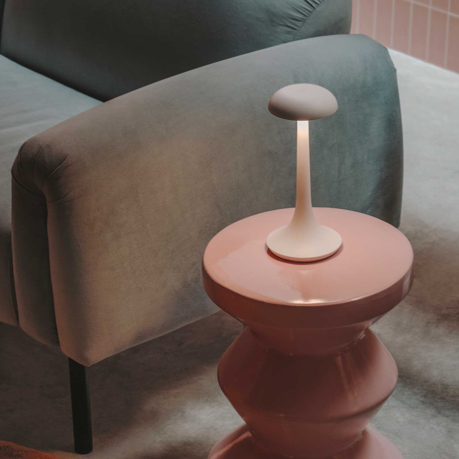 Portobello - Waterproof wireless lamp with a design for outdoor table