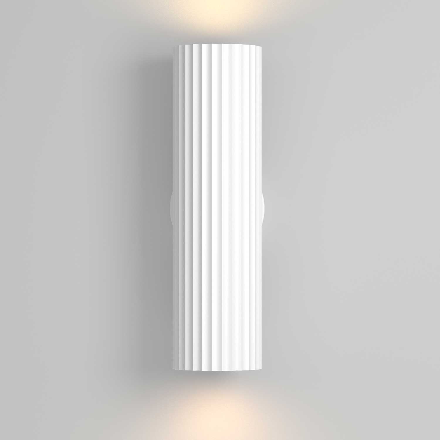 Calipso - Tall and short fluted design wall sconce