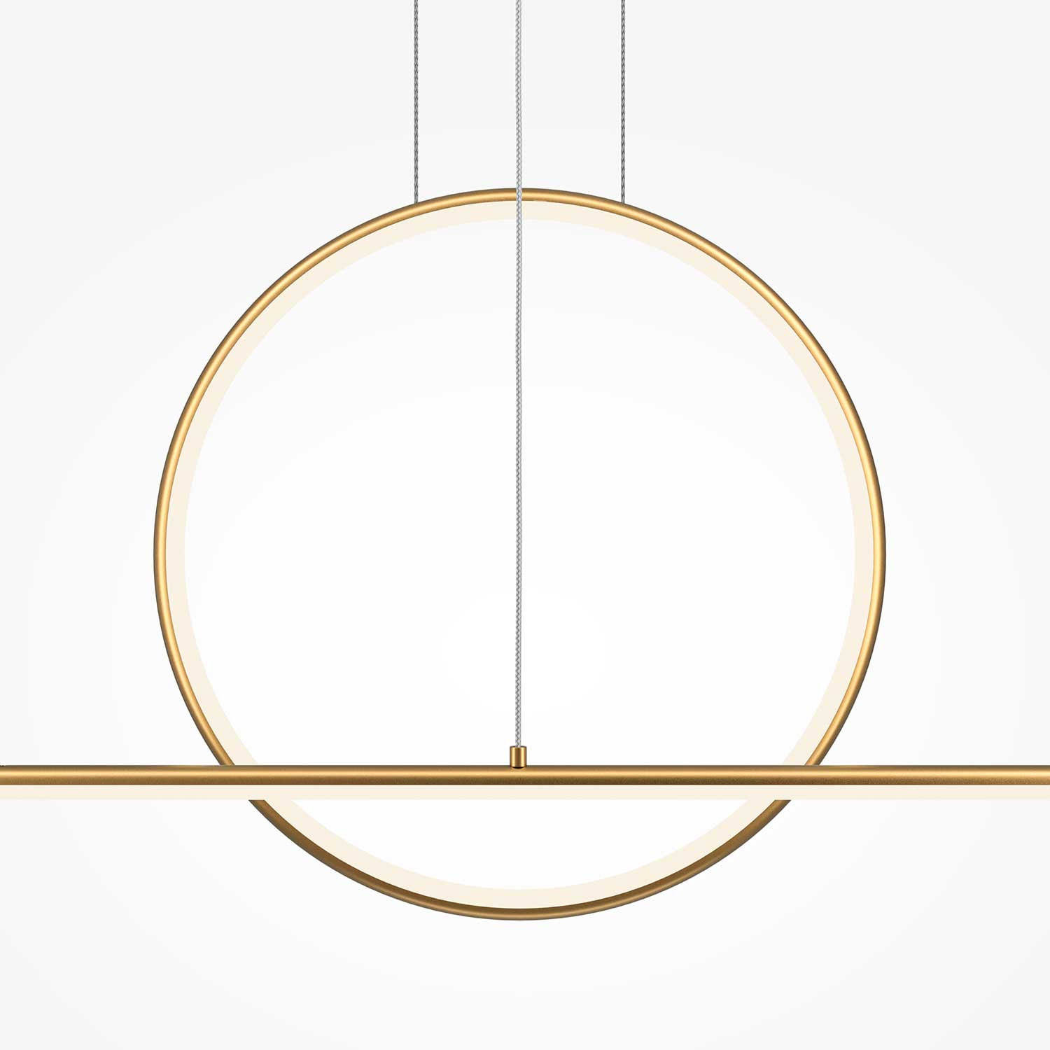 Halo - Gran suspensión LED de diseño para salón contemporáneo