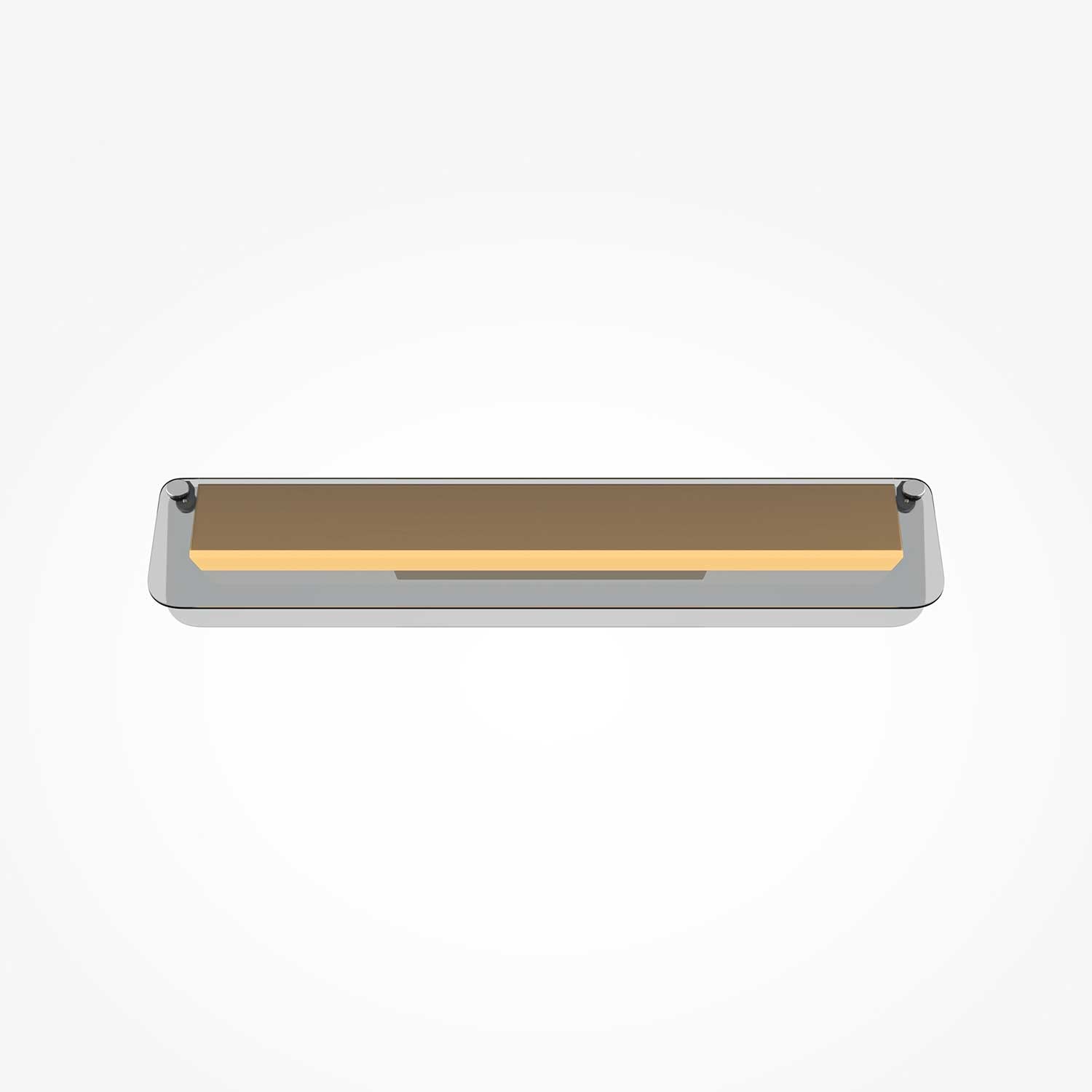 Flat - LED-Wandleuchte aus Design-Glas für Wohnzimmer