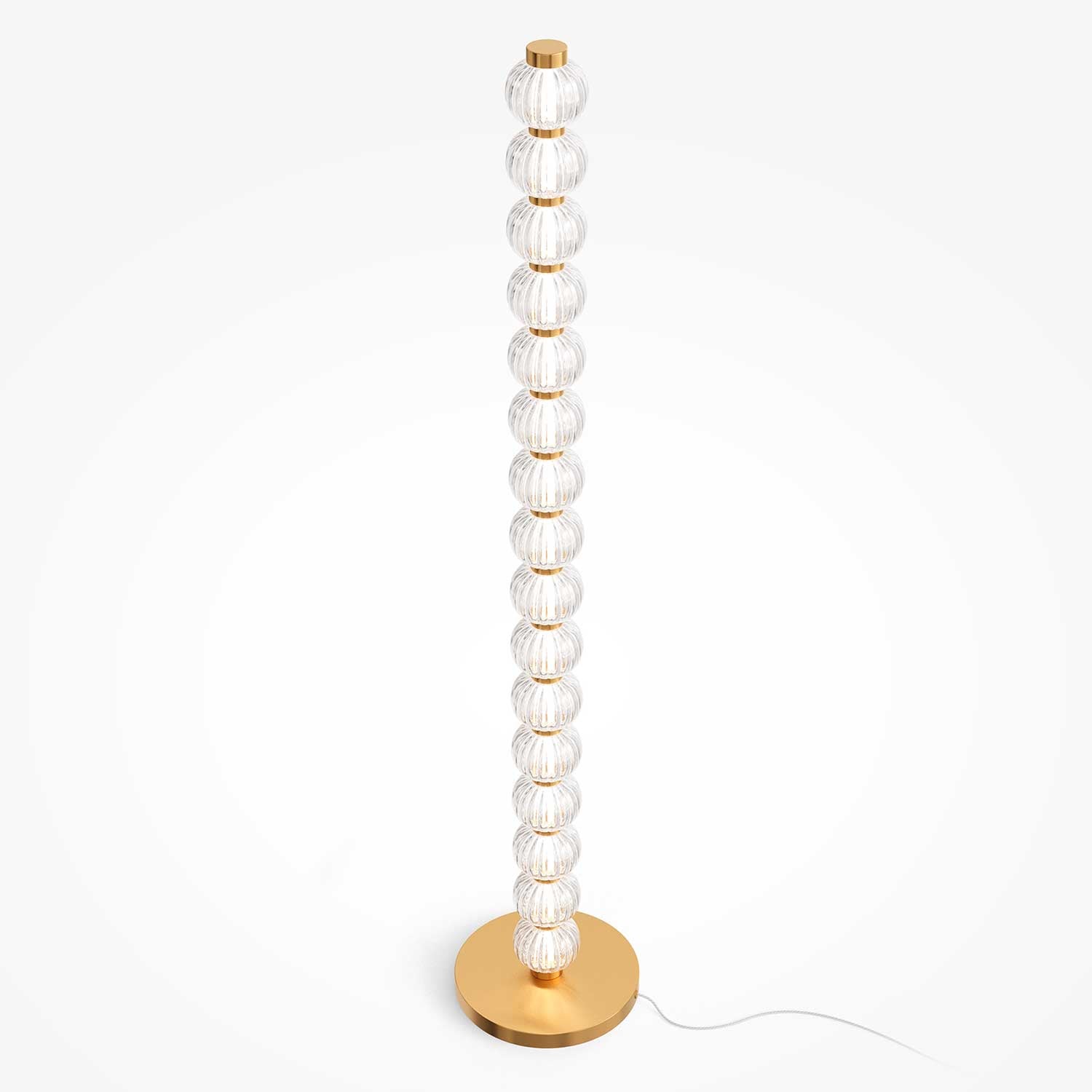 Amulet - LED design floor lamp in glass for modern living room