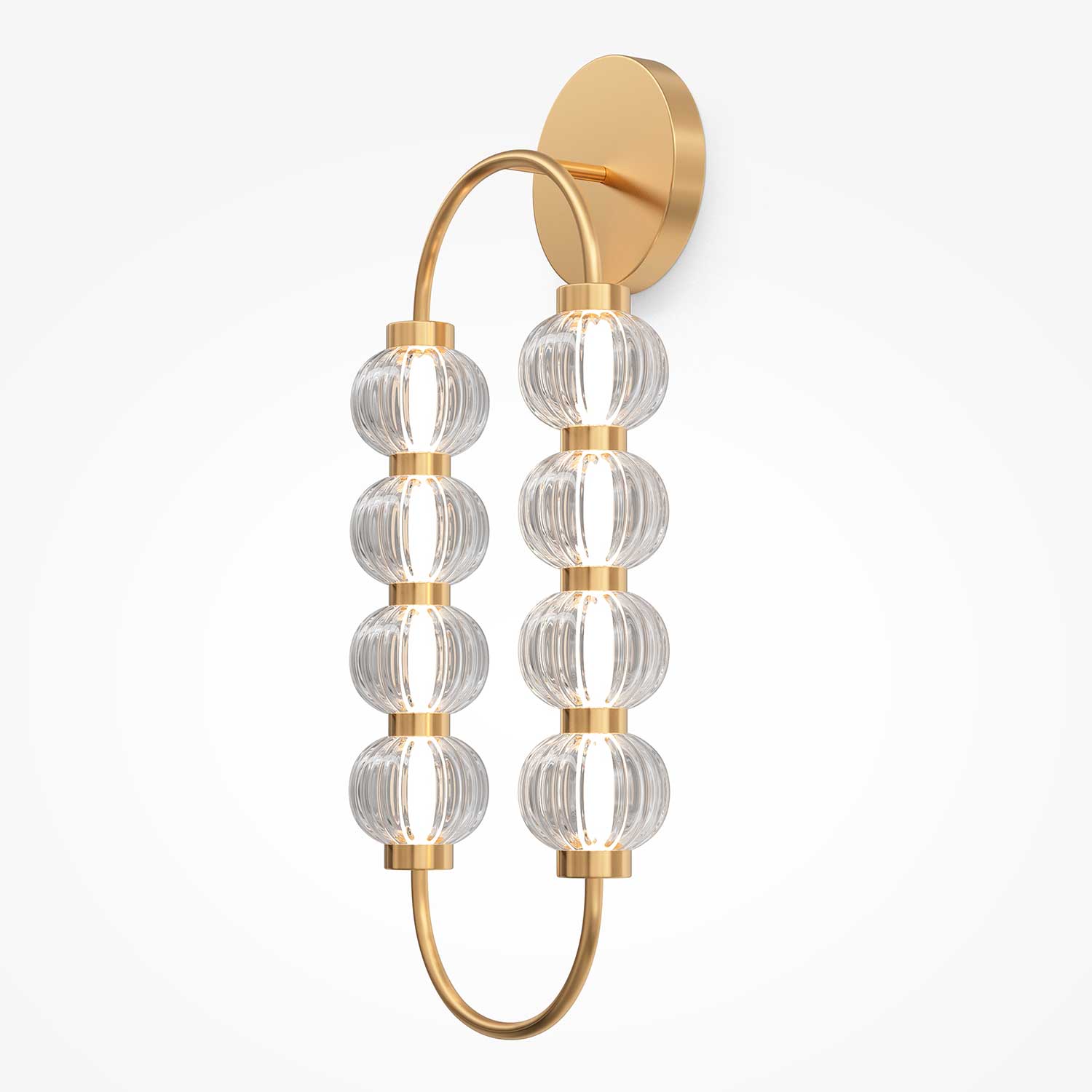Amulet - Golden design wall sconce for art deco bedroom