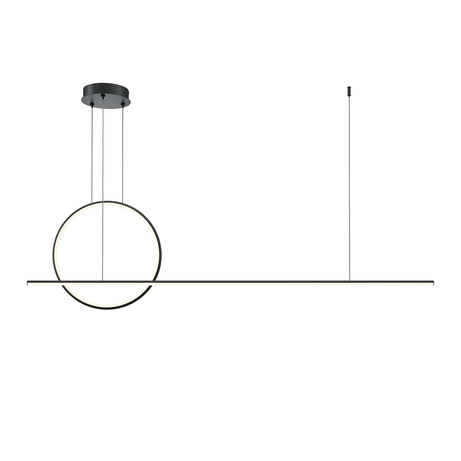 Halo - Large LED design pendant light for contemporary living room