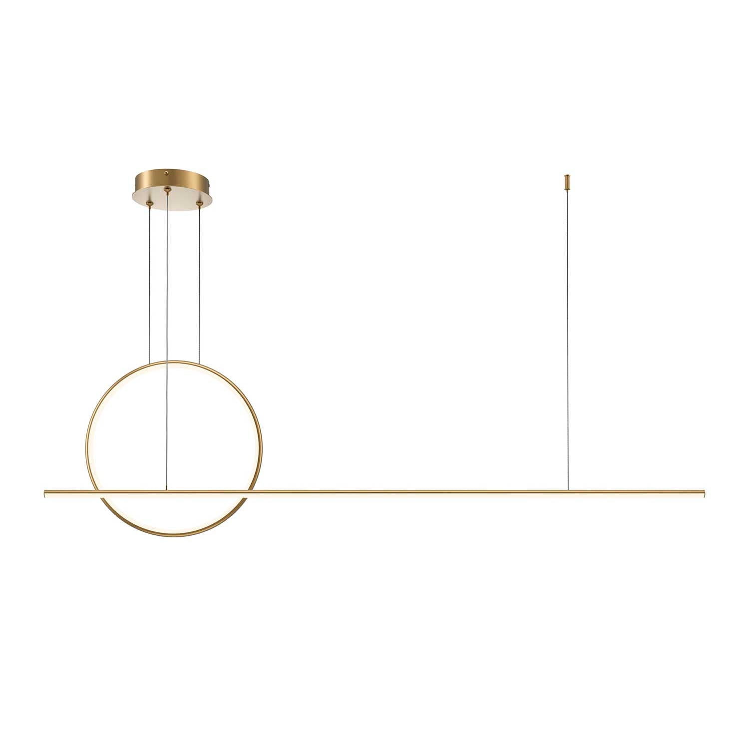 Halo - Large LED design pendant light for contemporary living room
