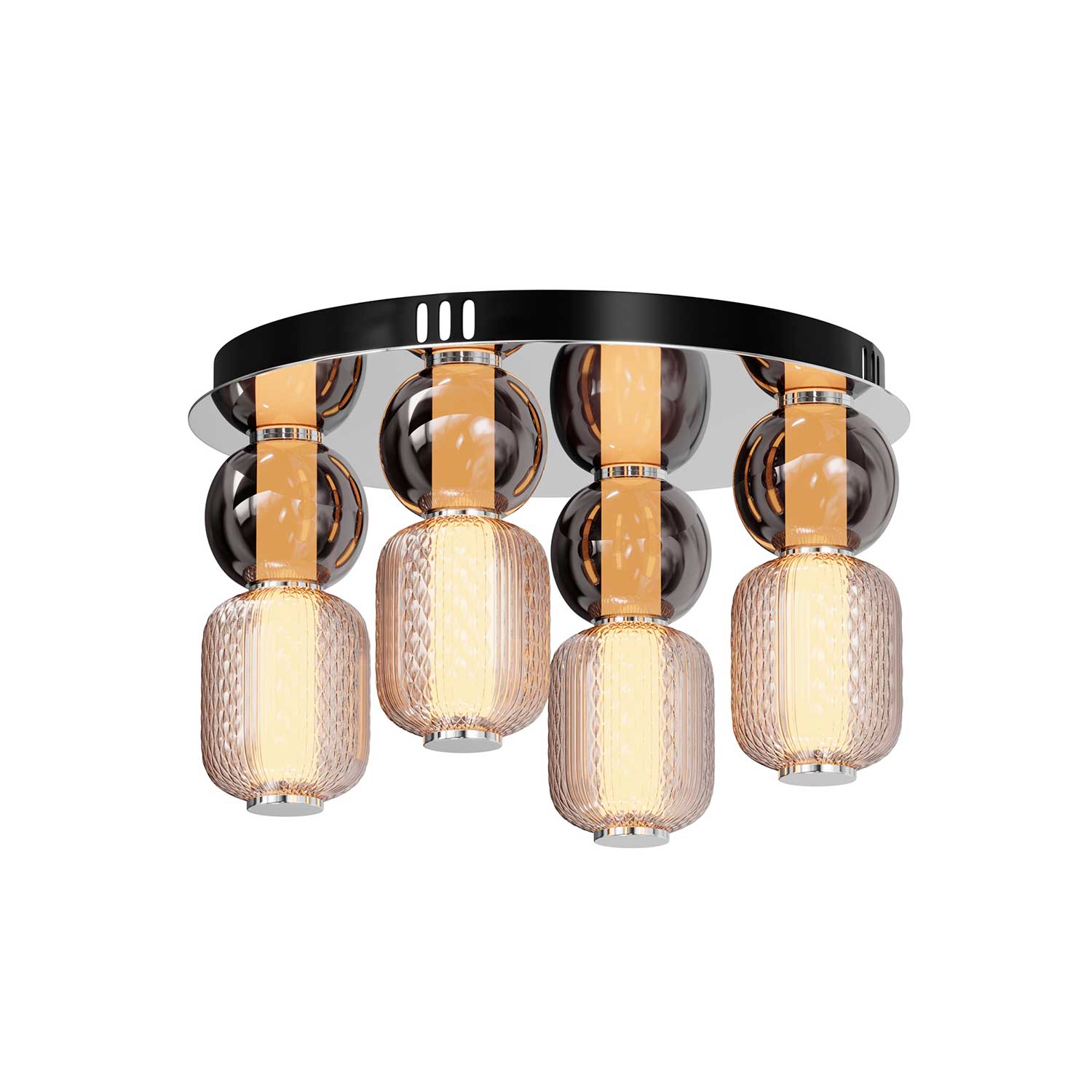Drop - Art Deco Glass Ceiling Light for Bedroom