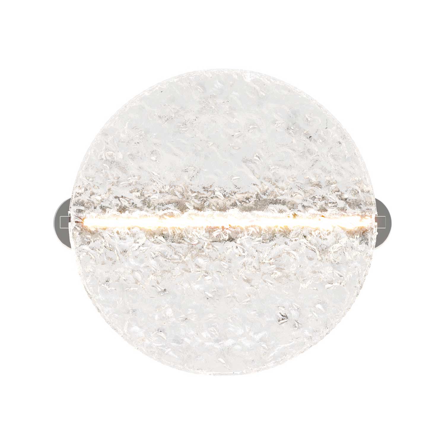 Mangata - Aplique de pared LED en vidrio martillado vintage