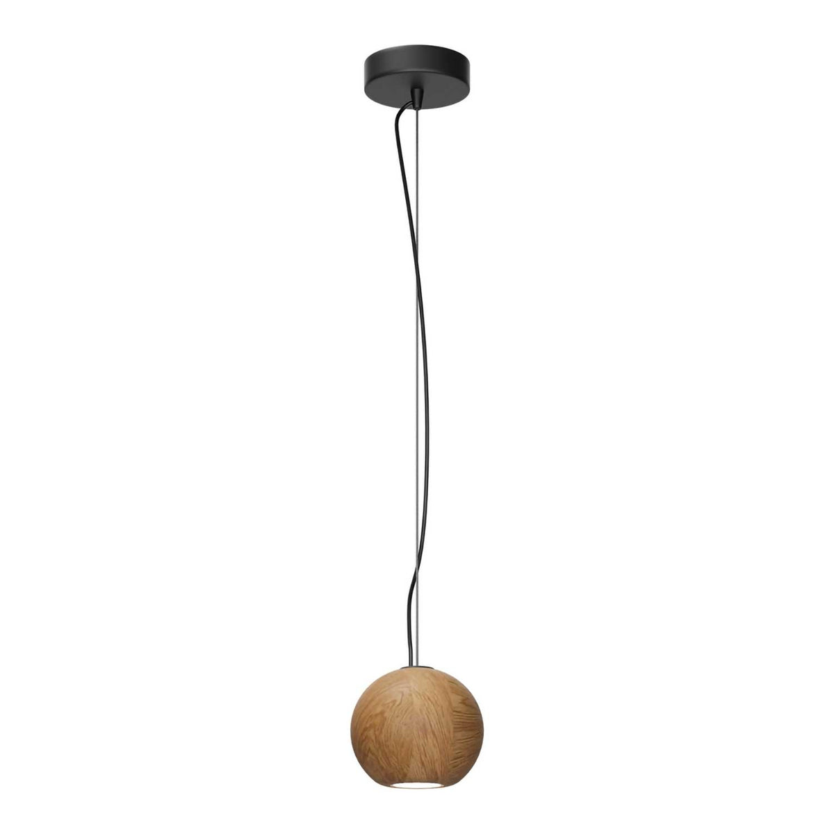 Basic Texture - Suspension sphérique en marbre ou bois, style minimaliste