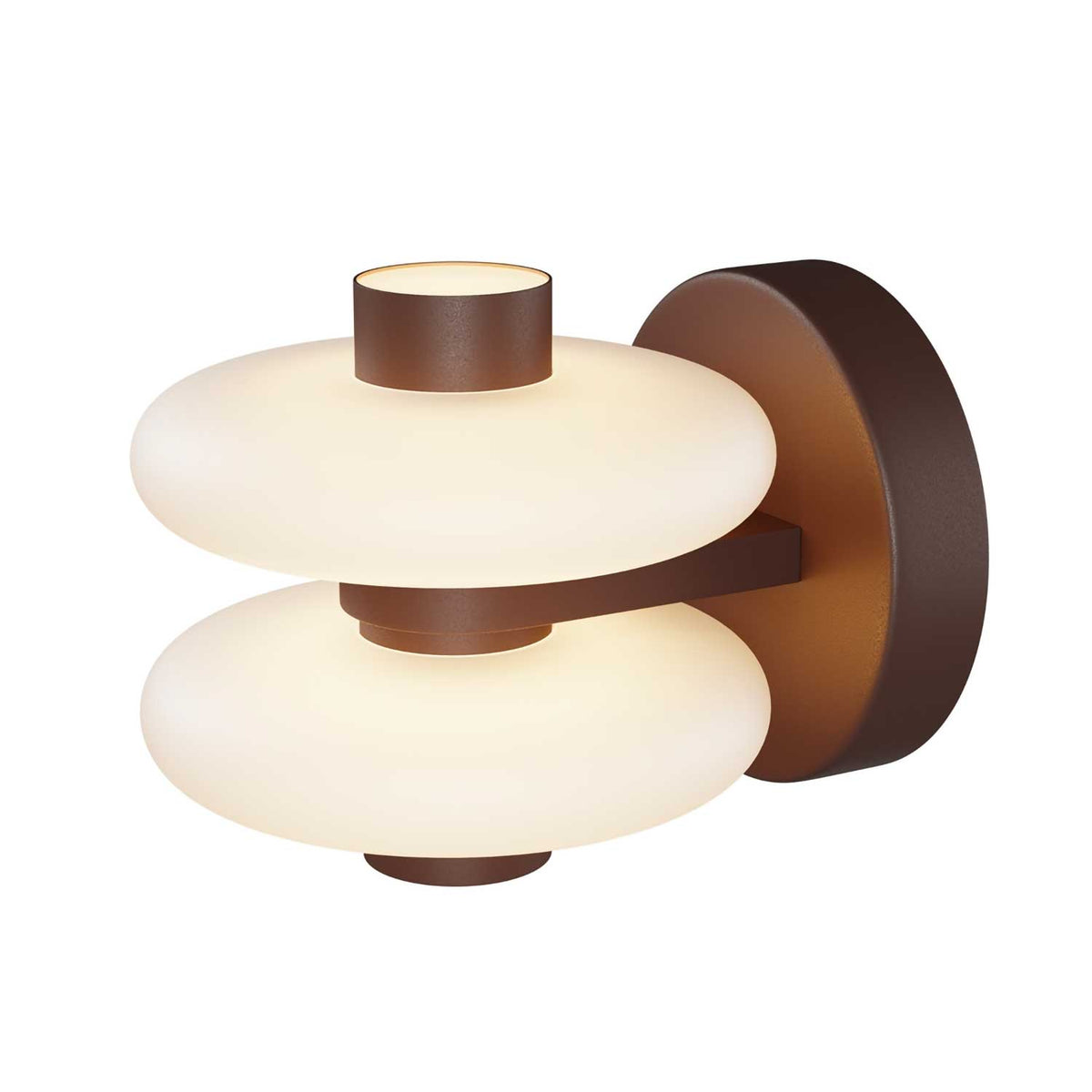 Nuvem - Applique murale LED en verre opalin et métal, style contemporain