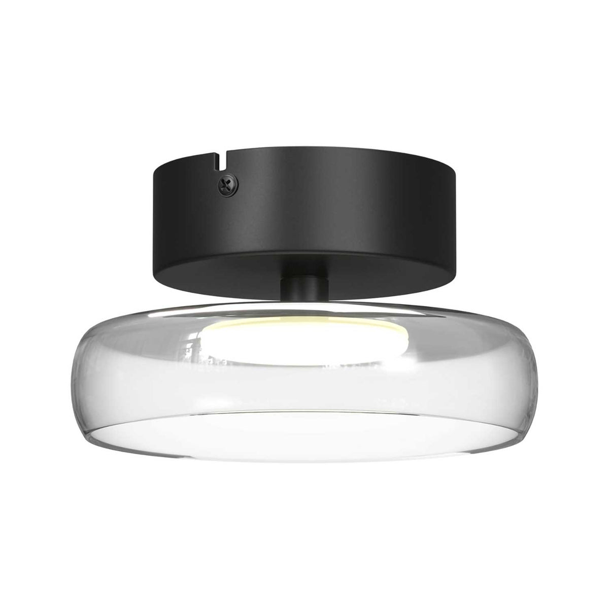 Float - Plafonnier LED en verre et métal, style contemporain