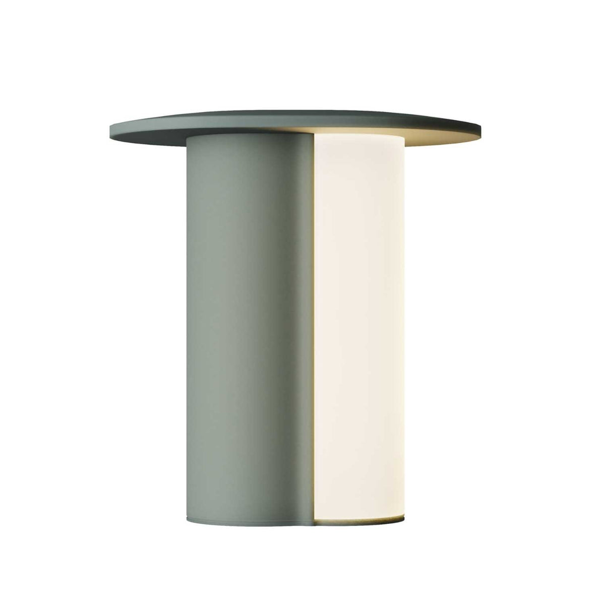 Asym - Lampe à poser rechargeable rechargeable et rotative en aluminium et métal, style moderne