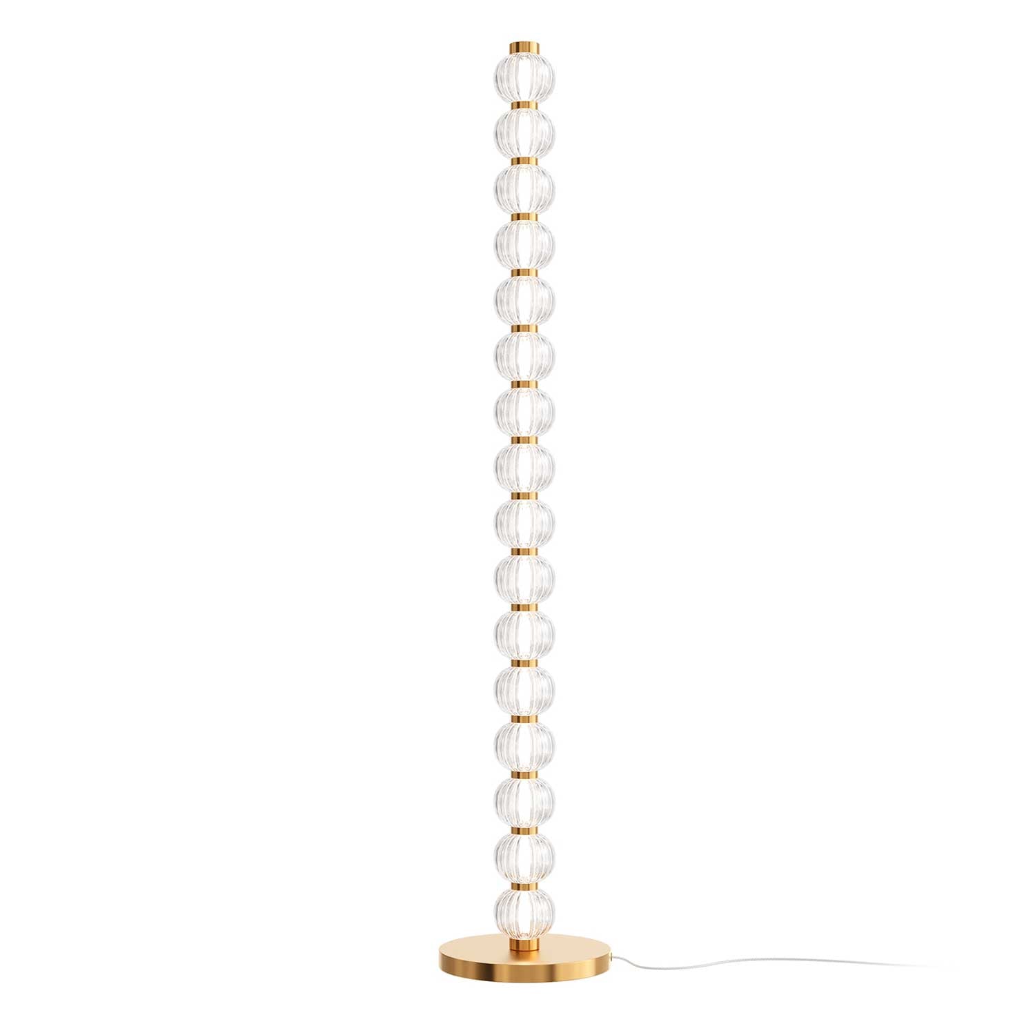 Amulet - Design LED Stehlampe aus Glas für modernes Wohnzimmer