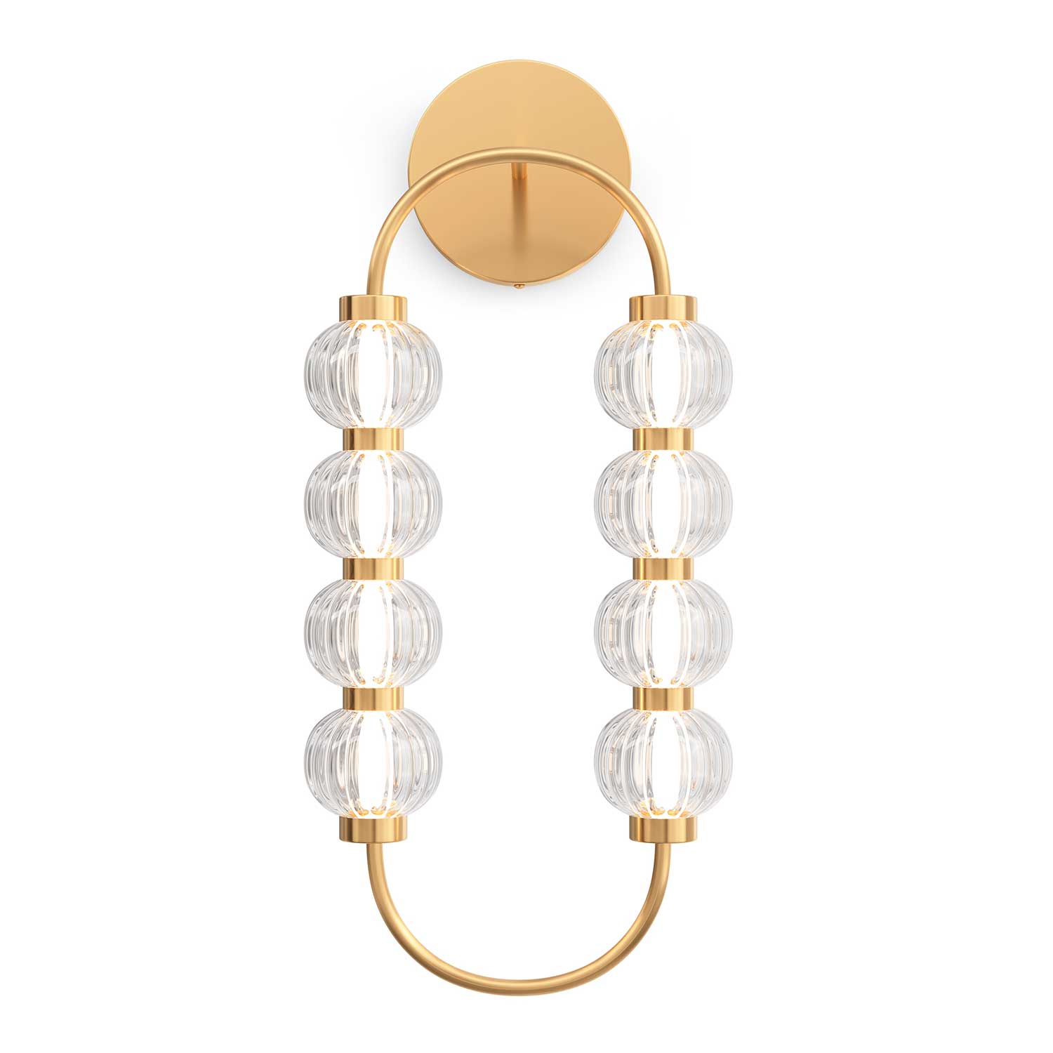 Amulet - Golden design wall sconce for art deco bedroom