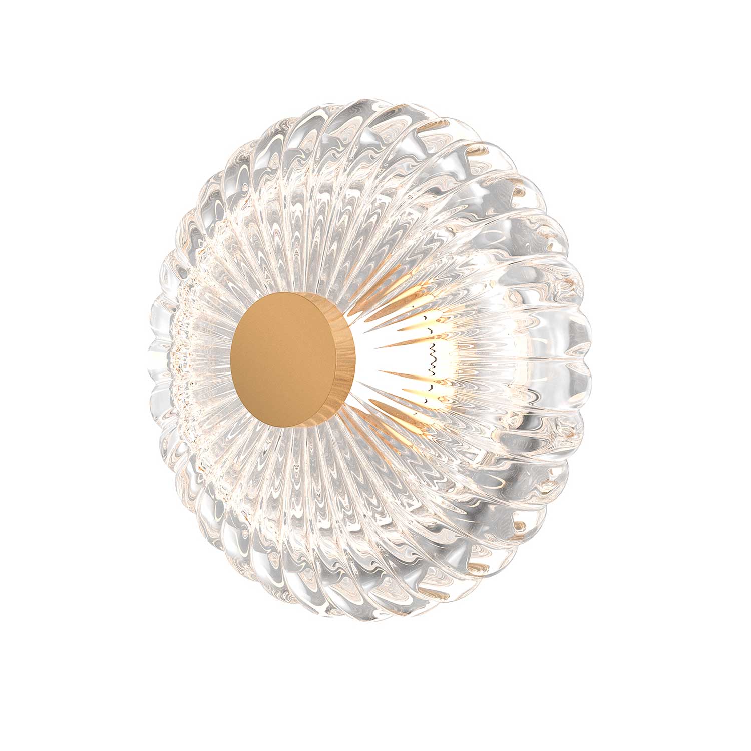 Amulet - Golden glass wall sconce for modern bedroom